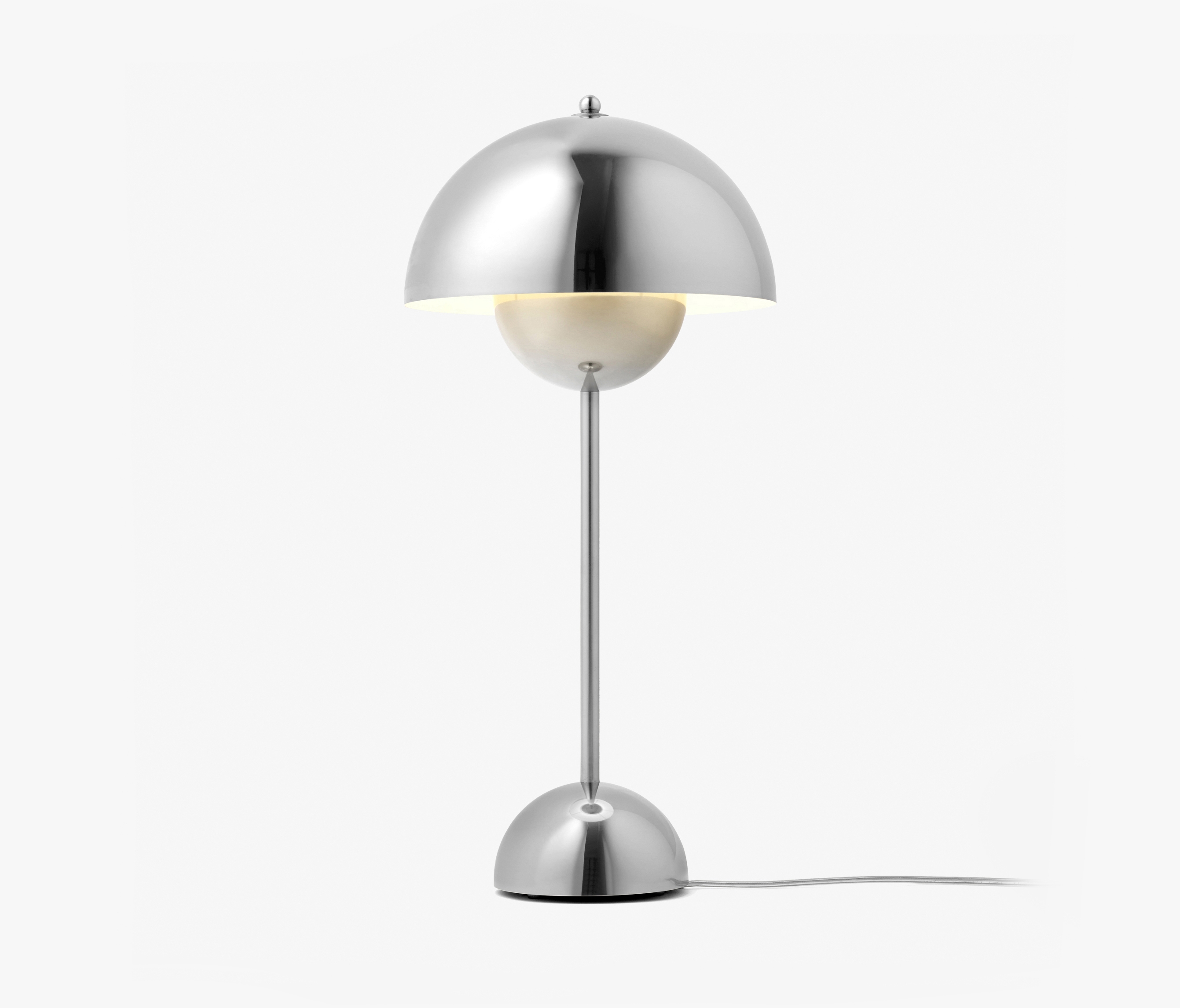 Display product Flowerpot VP3 Polished Stainless Steel from manufacturer &TRADITION