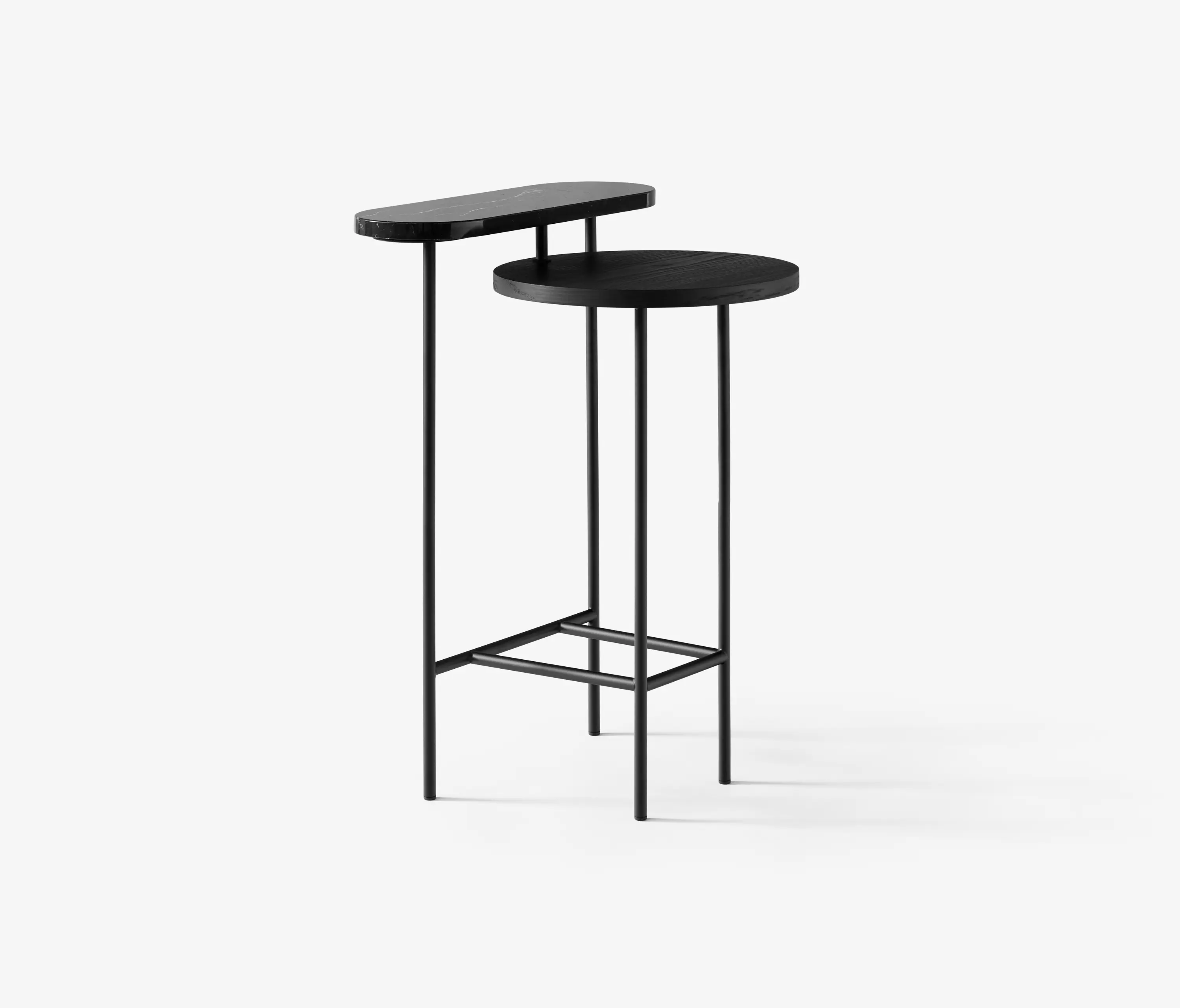 &TRADITION - Palette JH26 Nero Marquina Marble, Black Lacquered Ash