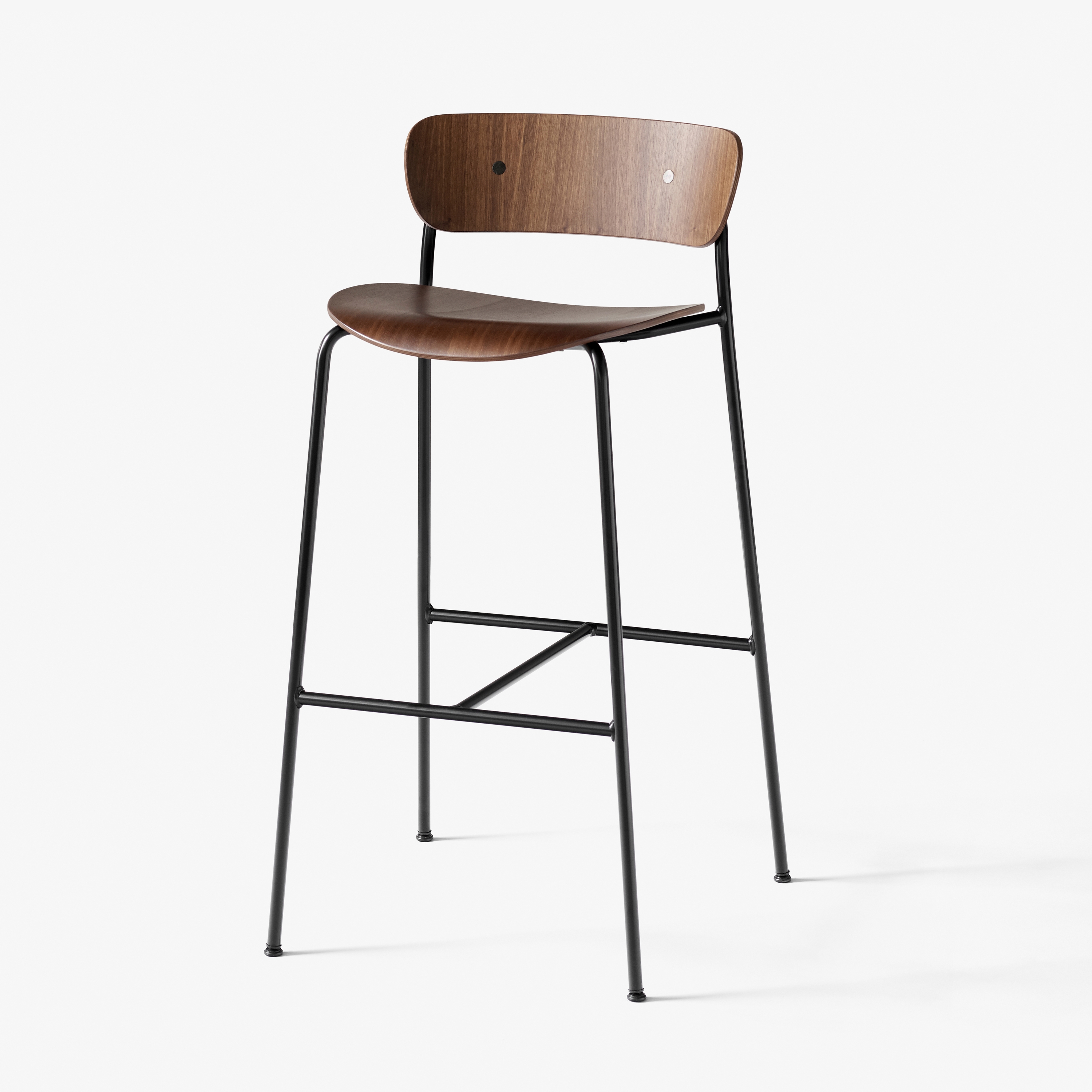 Pavilion AV9 Lacquered Walnut w. Black base
