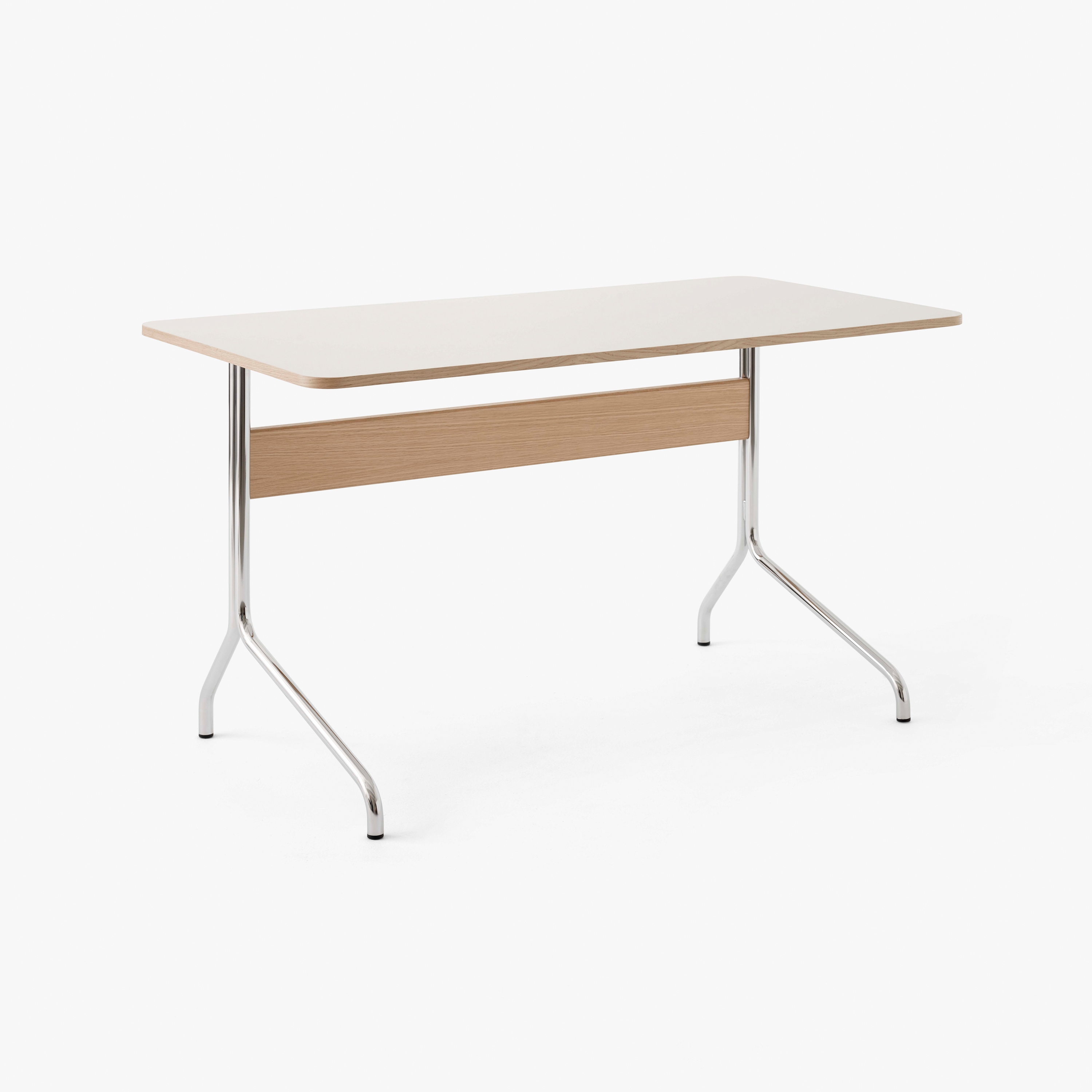 Pavilion AV16 Mushroom Linoleum (4176) w. lacquered oak & chrome base