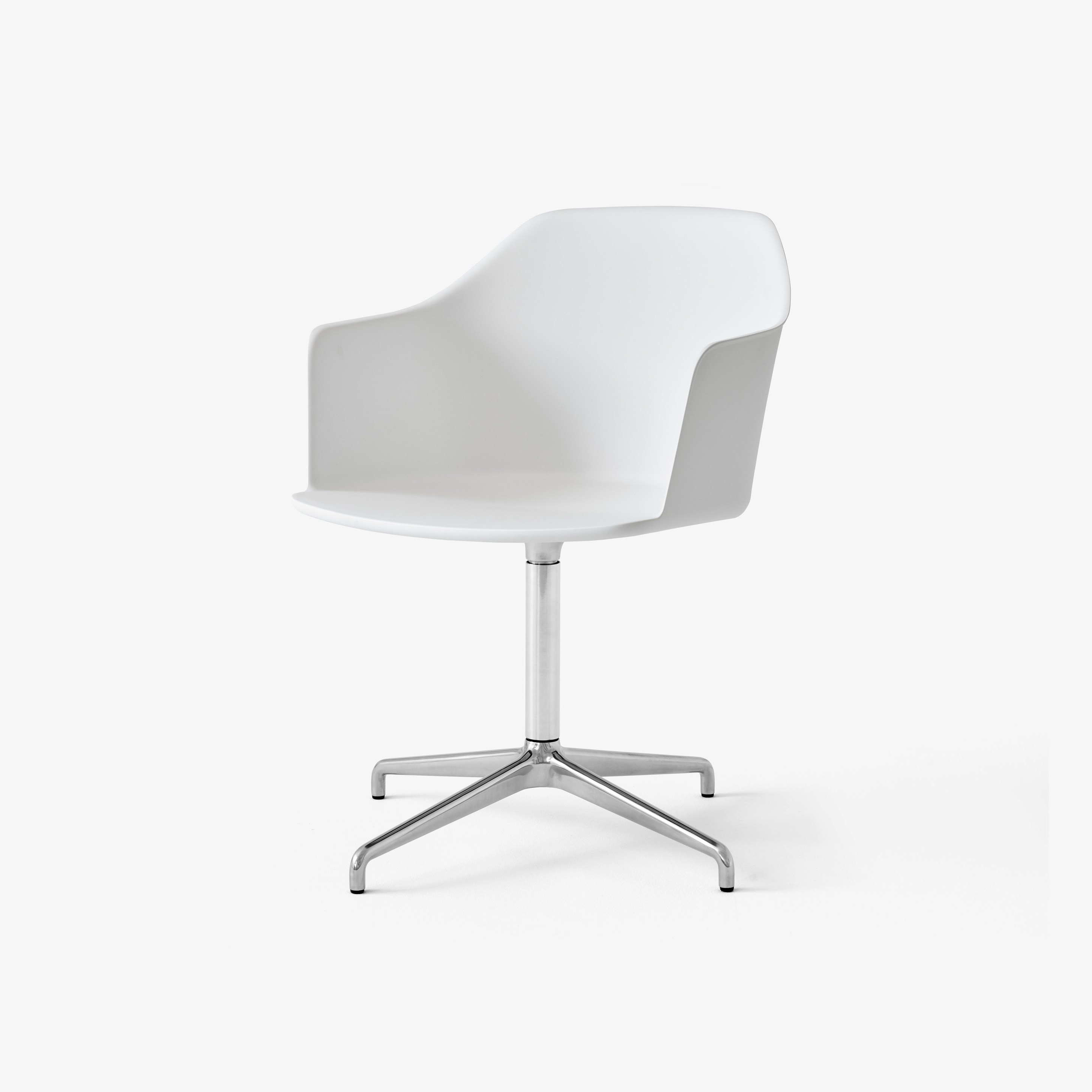 Rely HW38 White Shell w. Polished Aluminium Base