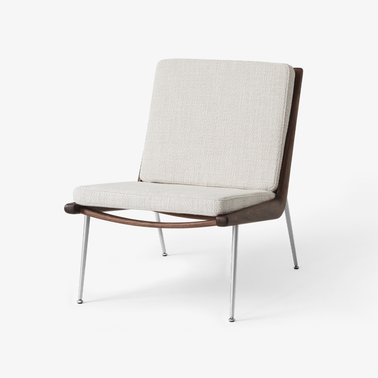 Mostrar el producto Boomerang HM1 Loop Cream w. Oiled walnut & Stainless steel base del fabricante &TRADITION