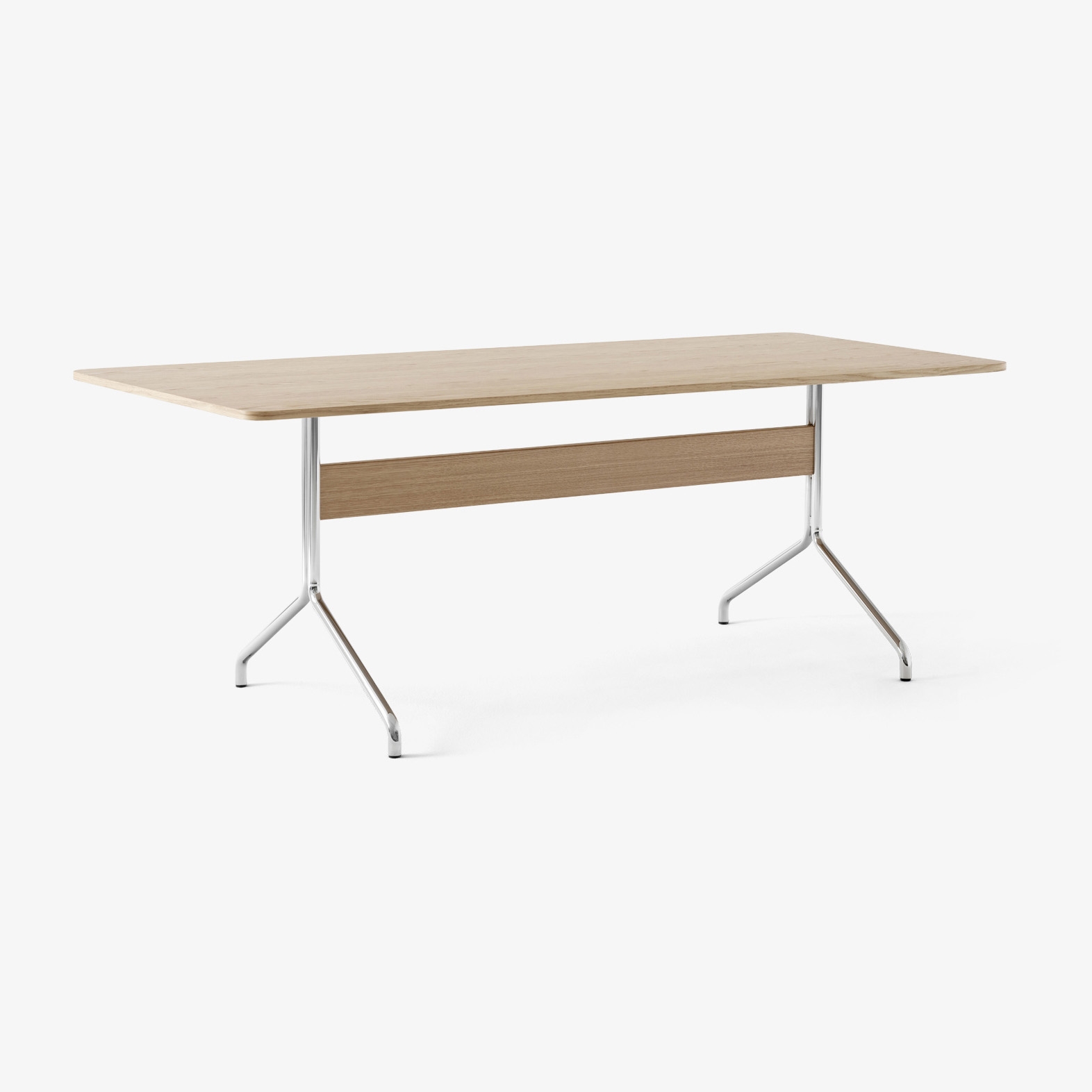 Pavilion AV19 Lacquered Oak w. Chrome Base
