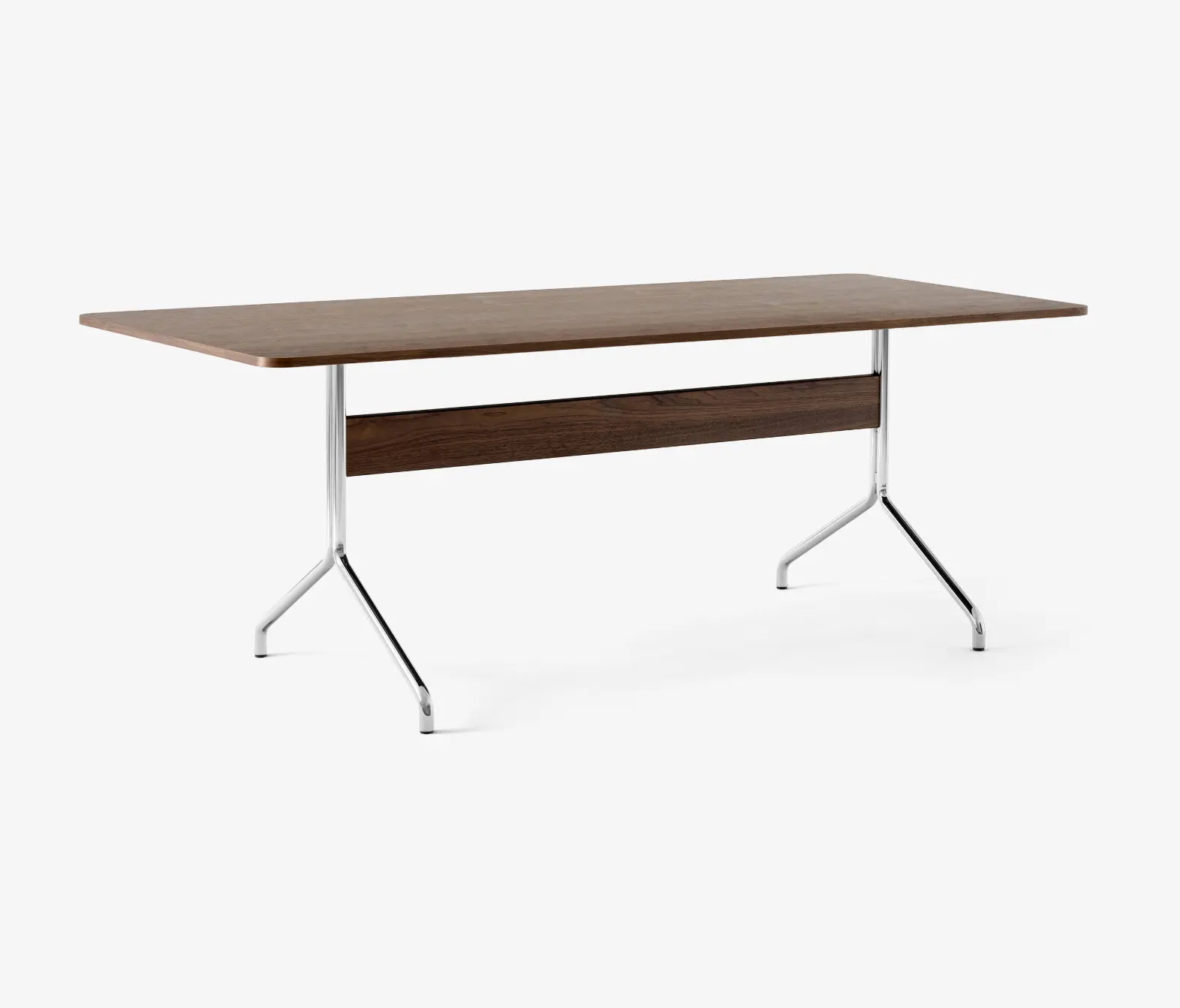&TRADITION - Pavilion AV19 Lacquered Walnut w. Chrome Base