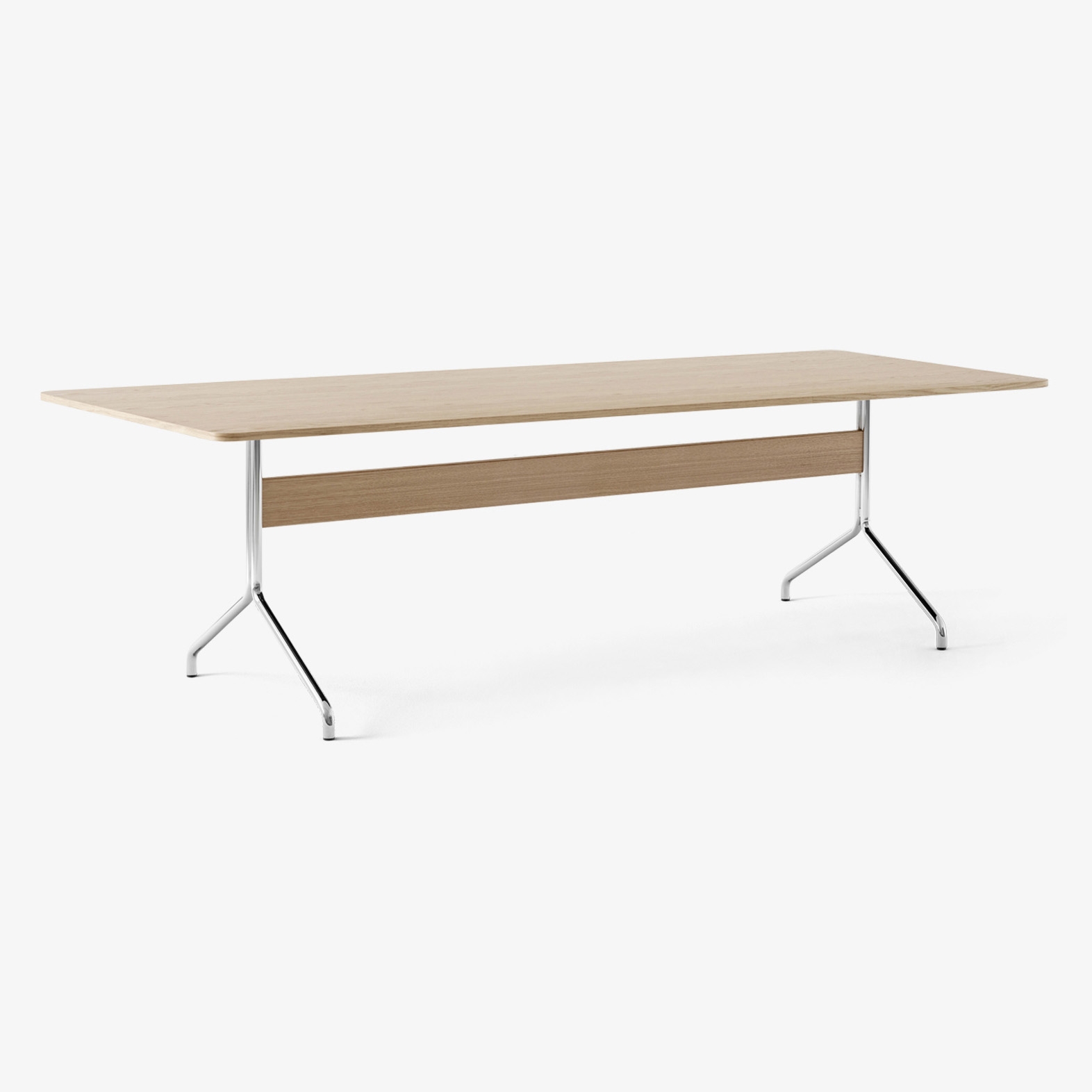 Pavilion AV24 Lacquered Oak w. Chrome Base