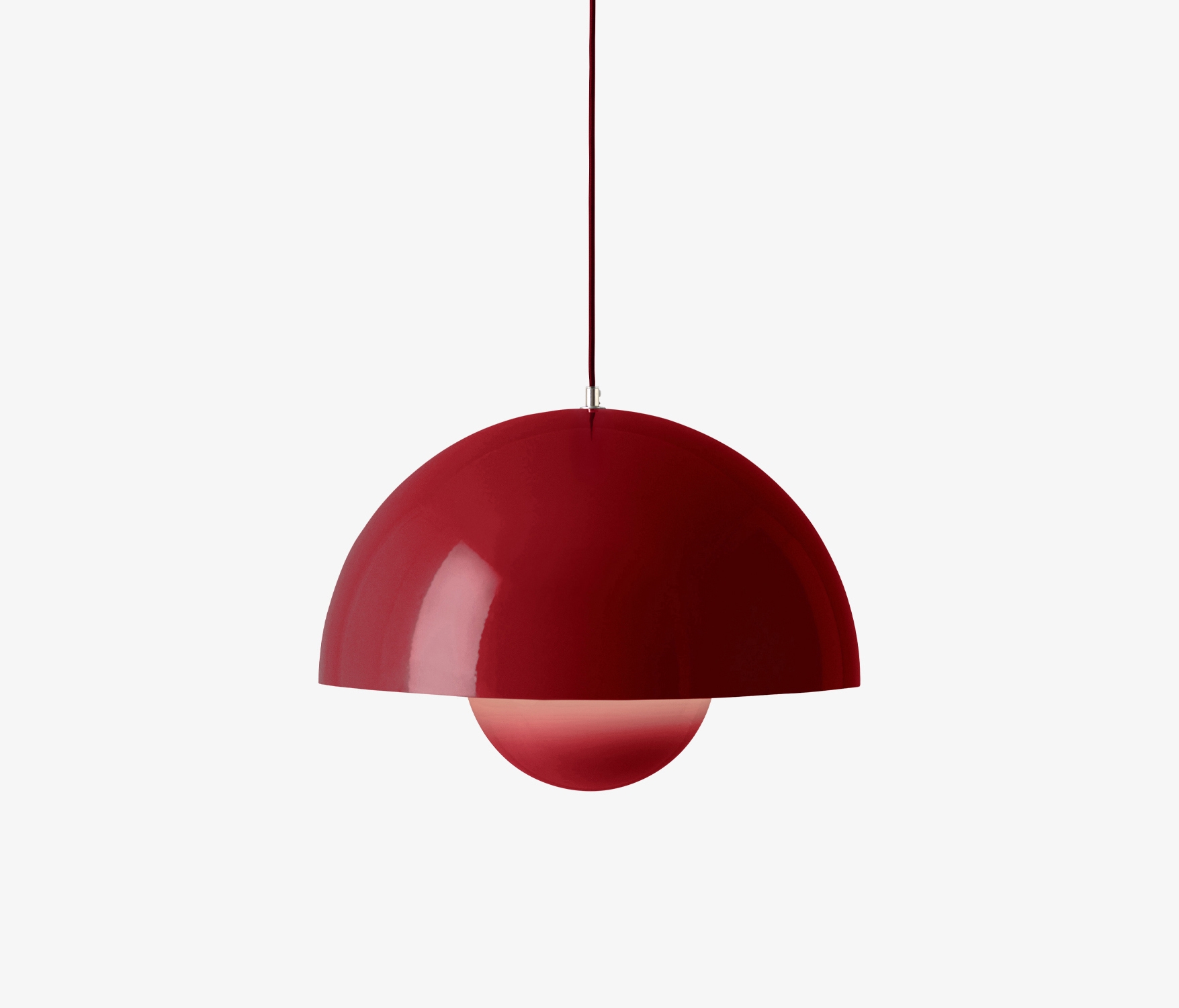 Display product Flowerpot VP2 Vermillion Red from manufacturer &TRADITION