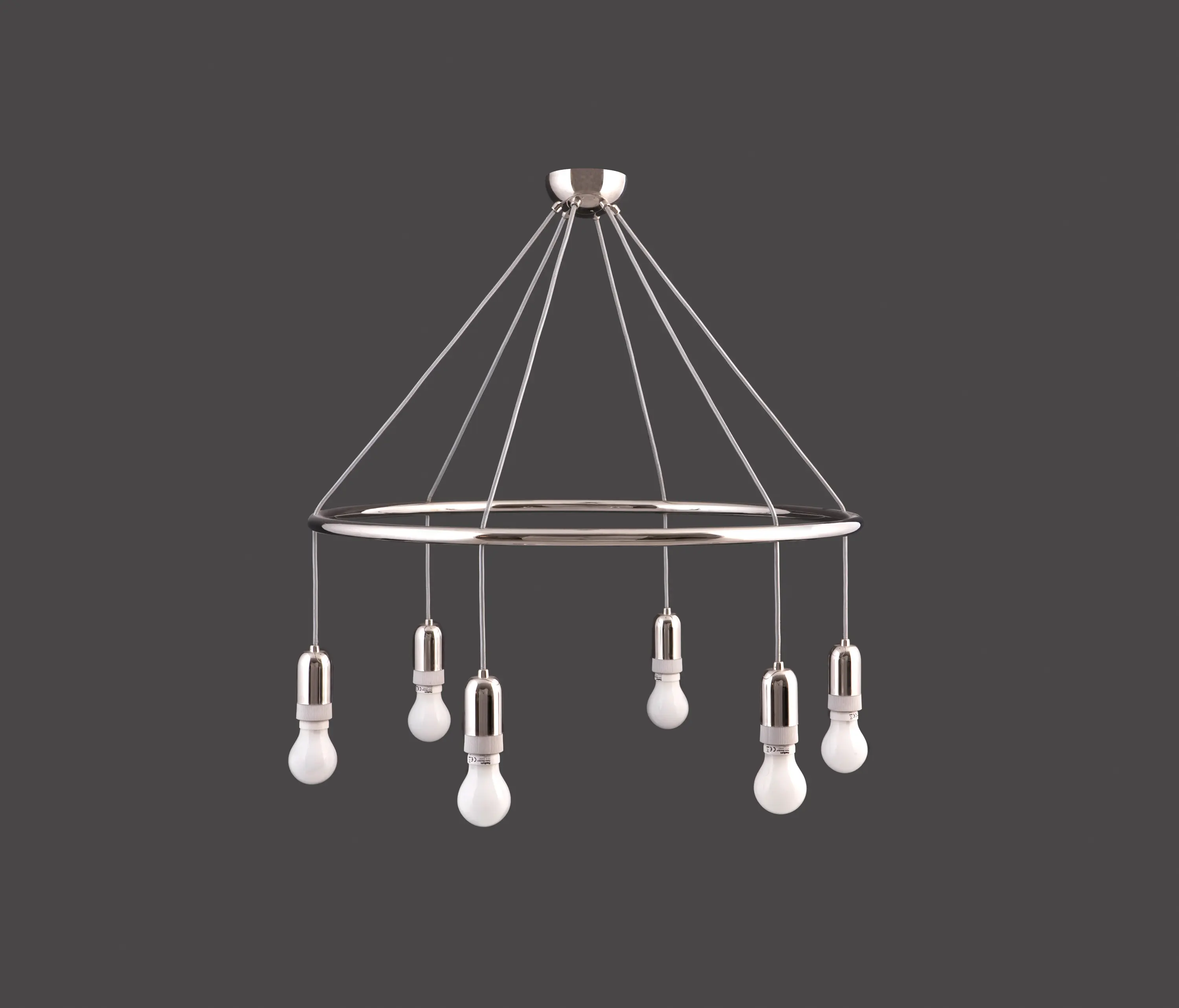 Woka - Goldman Hula Hoop chandelier