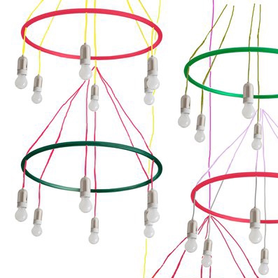 Display product Goldman Hula Hoop chandelier from manufacturer Woka