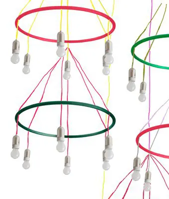 Woka - Goldman Hula Hoop chandelier