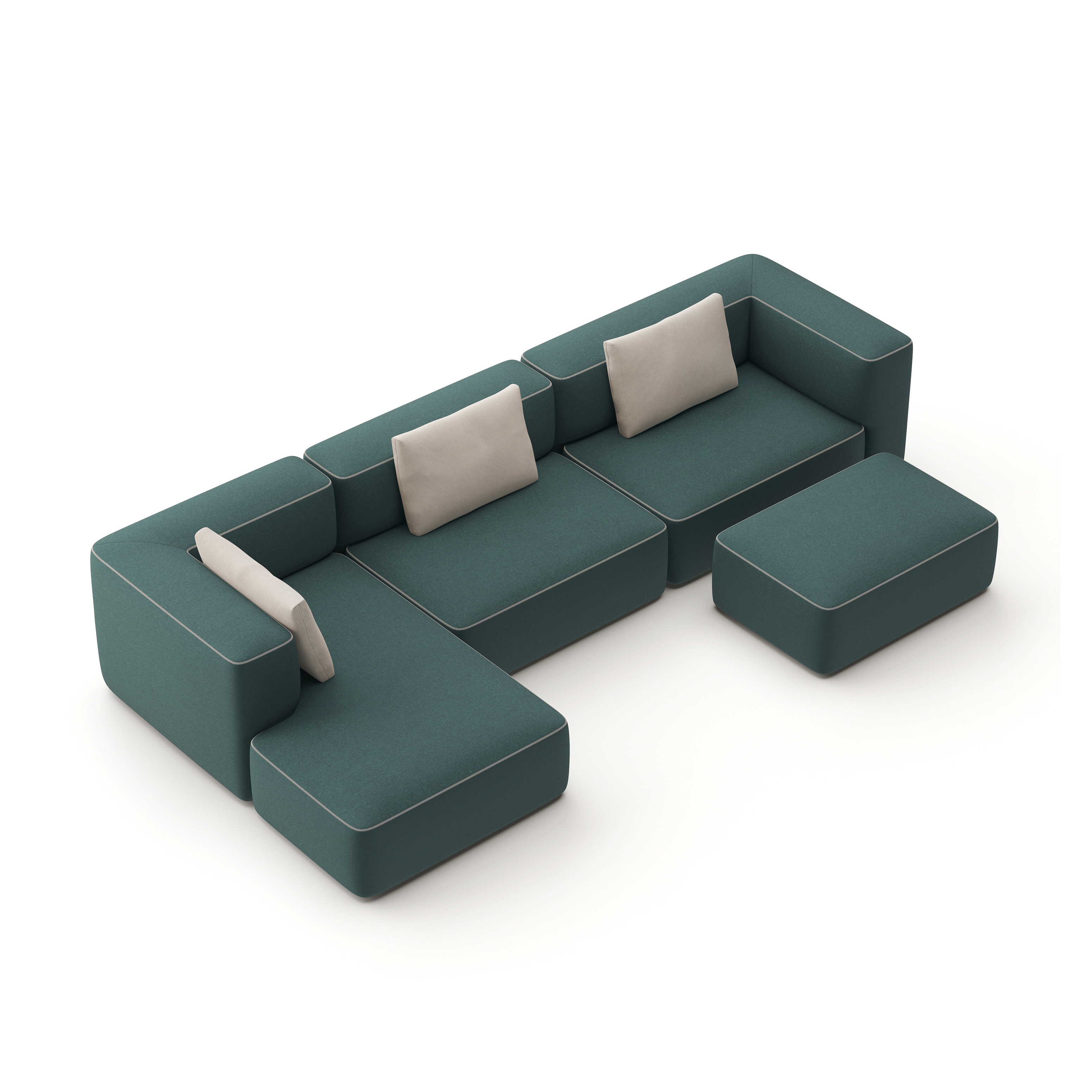 Display product pads sofa configuration 7 from manufacturer Brunner