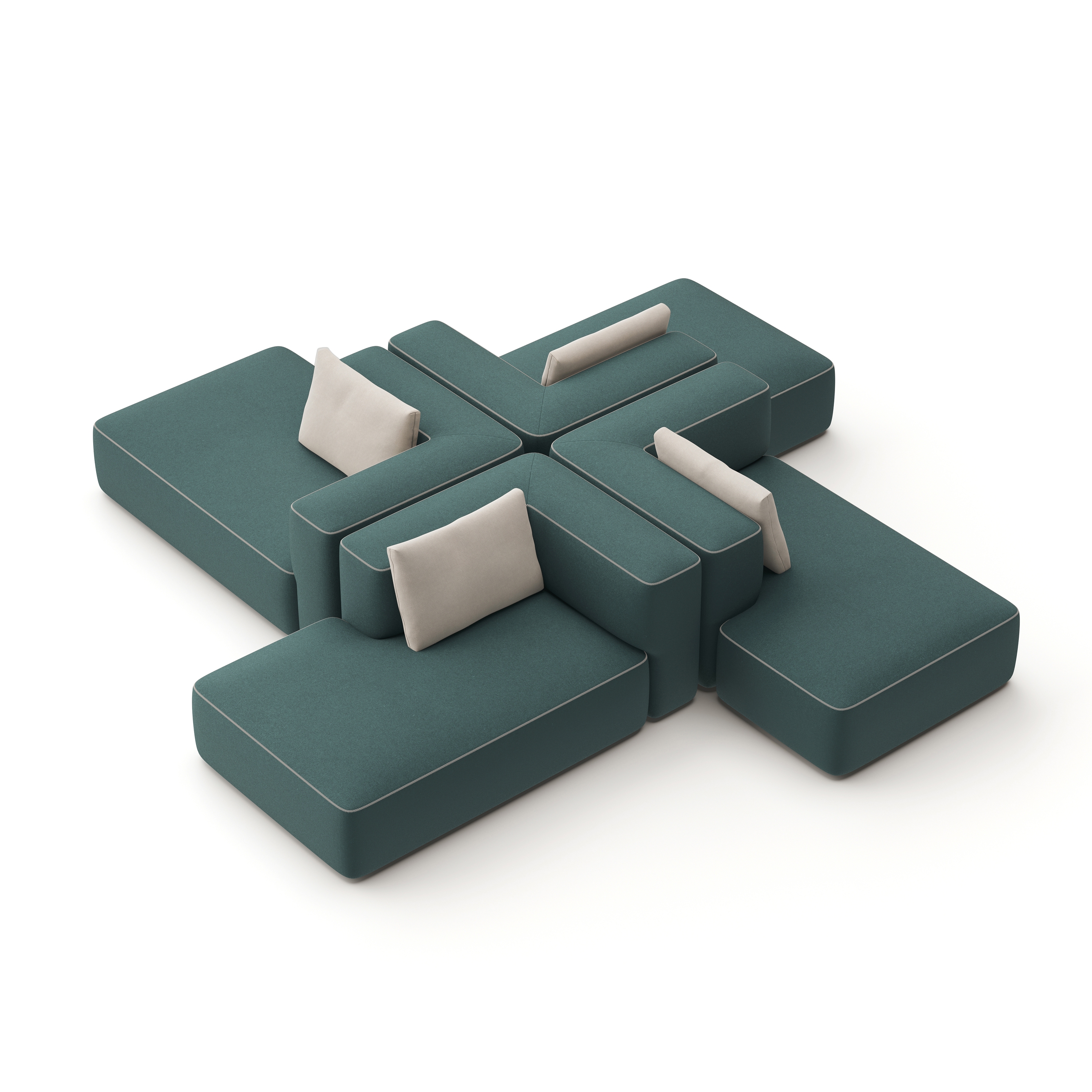 Display product pads sofa configuration 9 from manufacturer Brunner