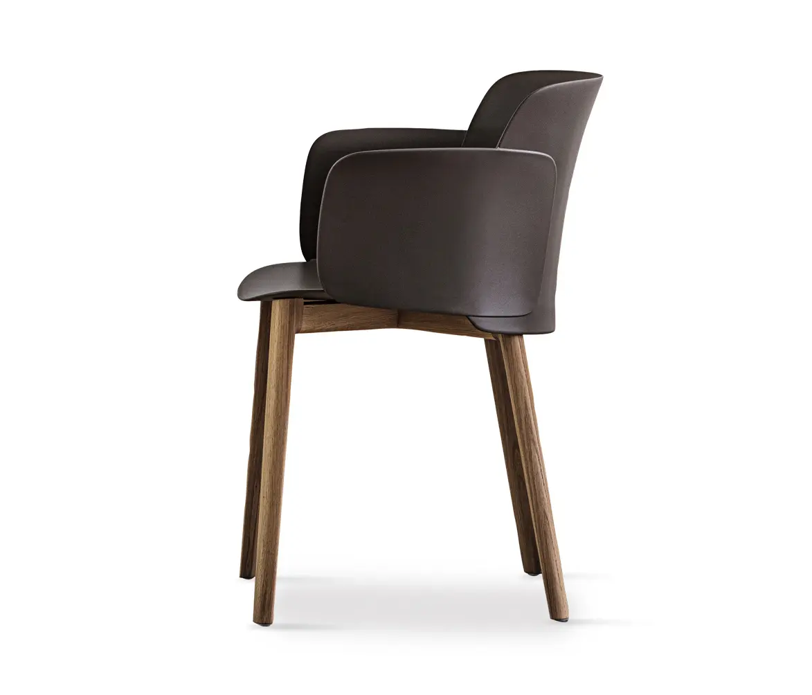 Desalto - Paper | chair with solid oak wooden frame