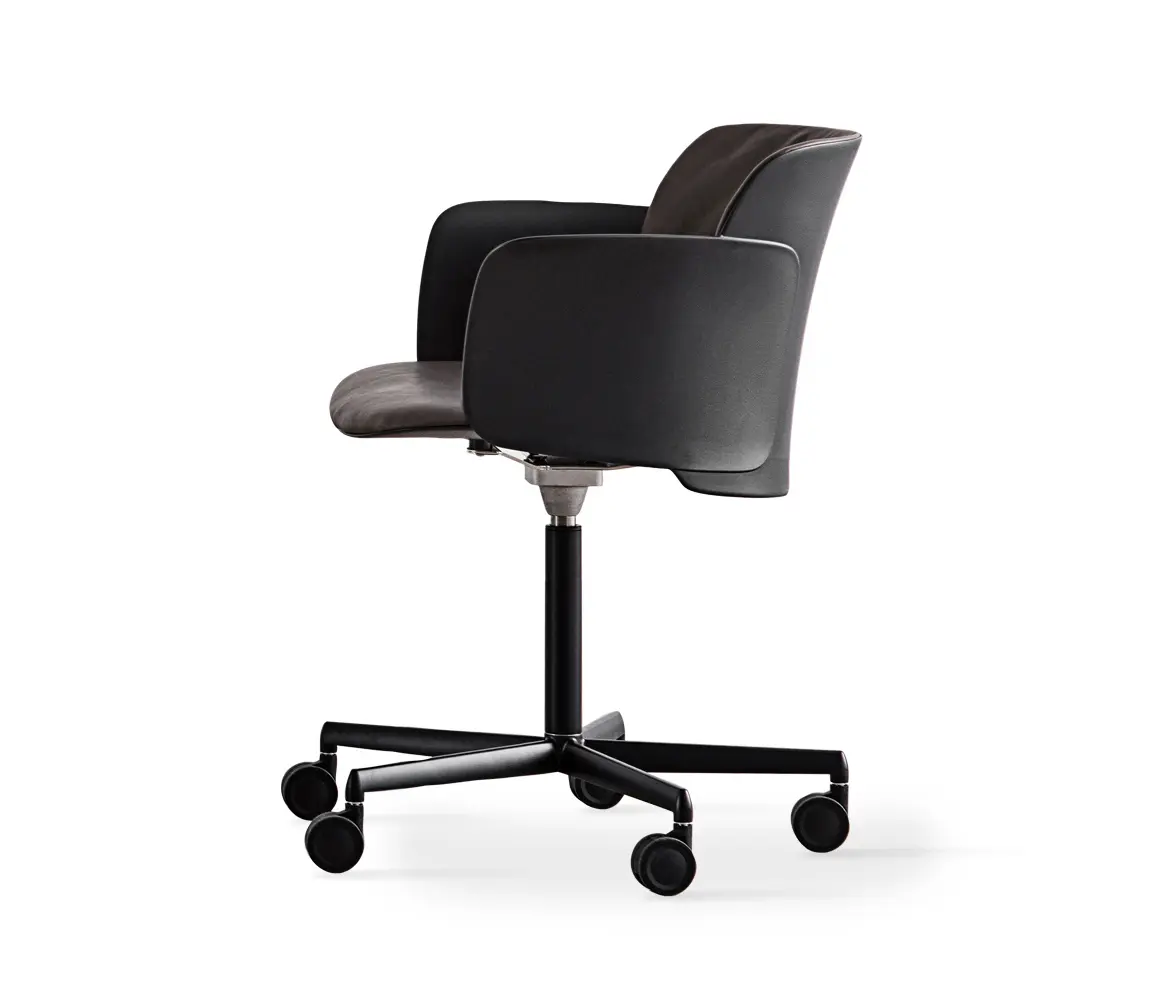 Desalto - Paper | swivelling chair adjustable height with wheels