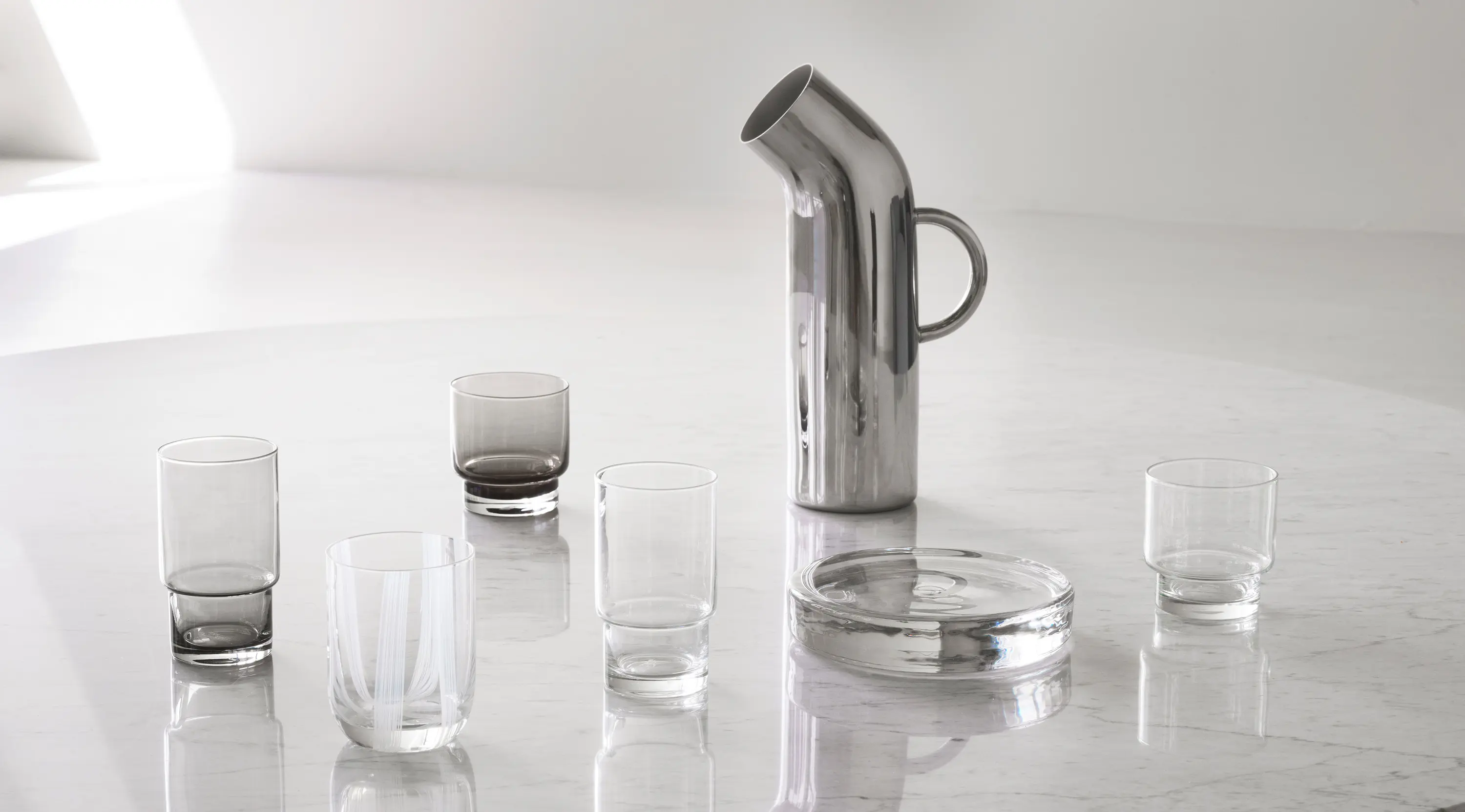 Normann Copenhagen - Pipe Pitcher Mirror Polished Stainless Steel