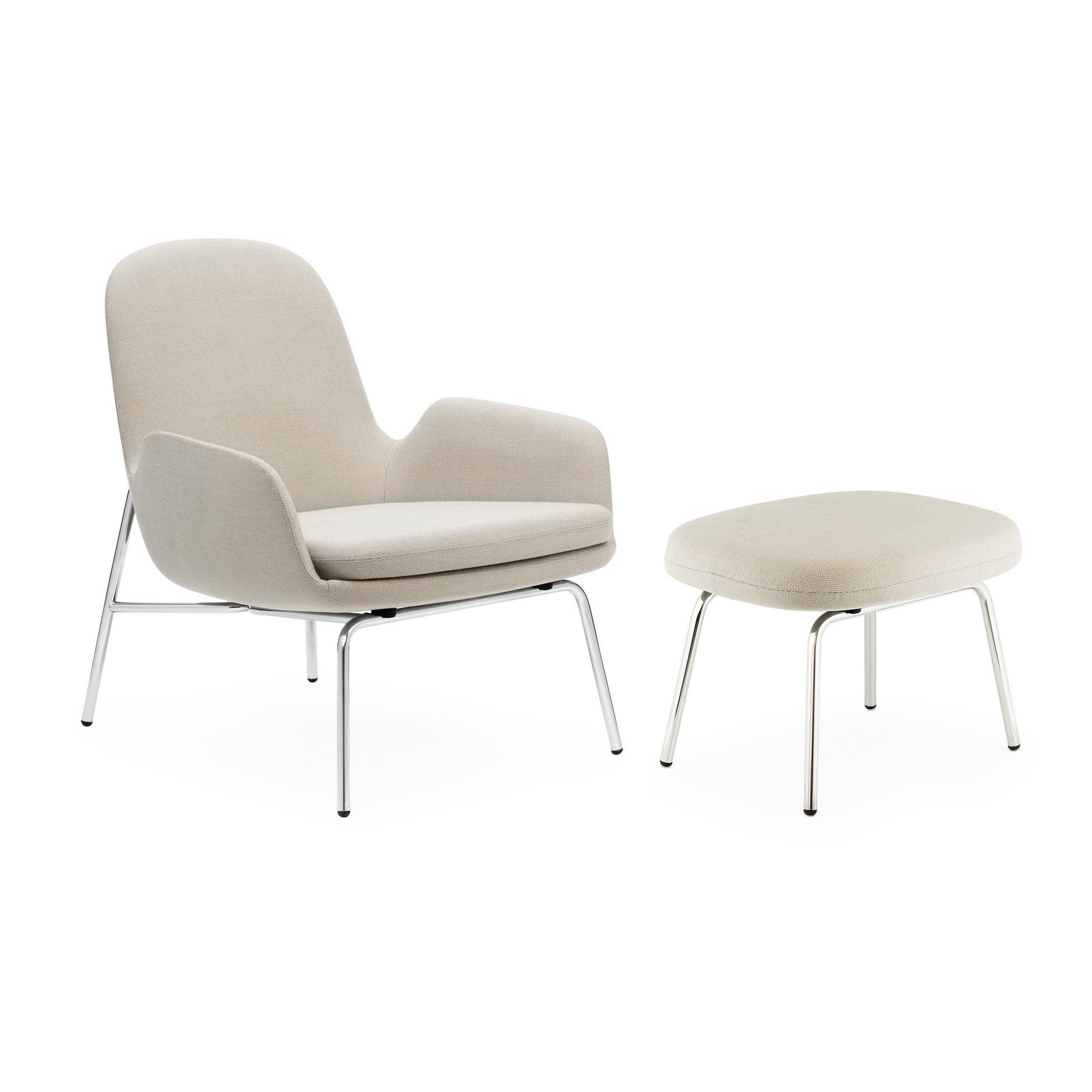 Vertoon produk Era Lounge Chair Low & Footstool van vervaardiger Normann Copenhagen