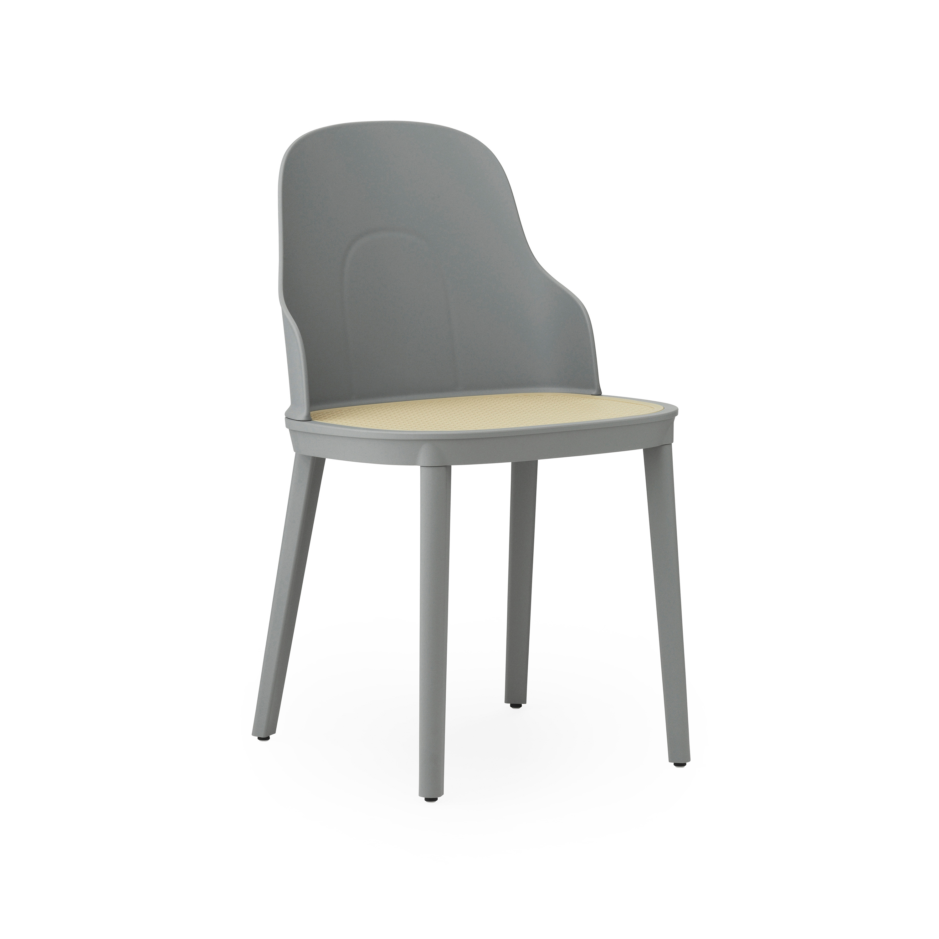 Allez Chair Molded Wicker Grey PP