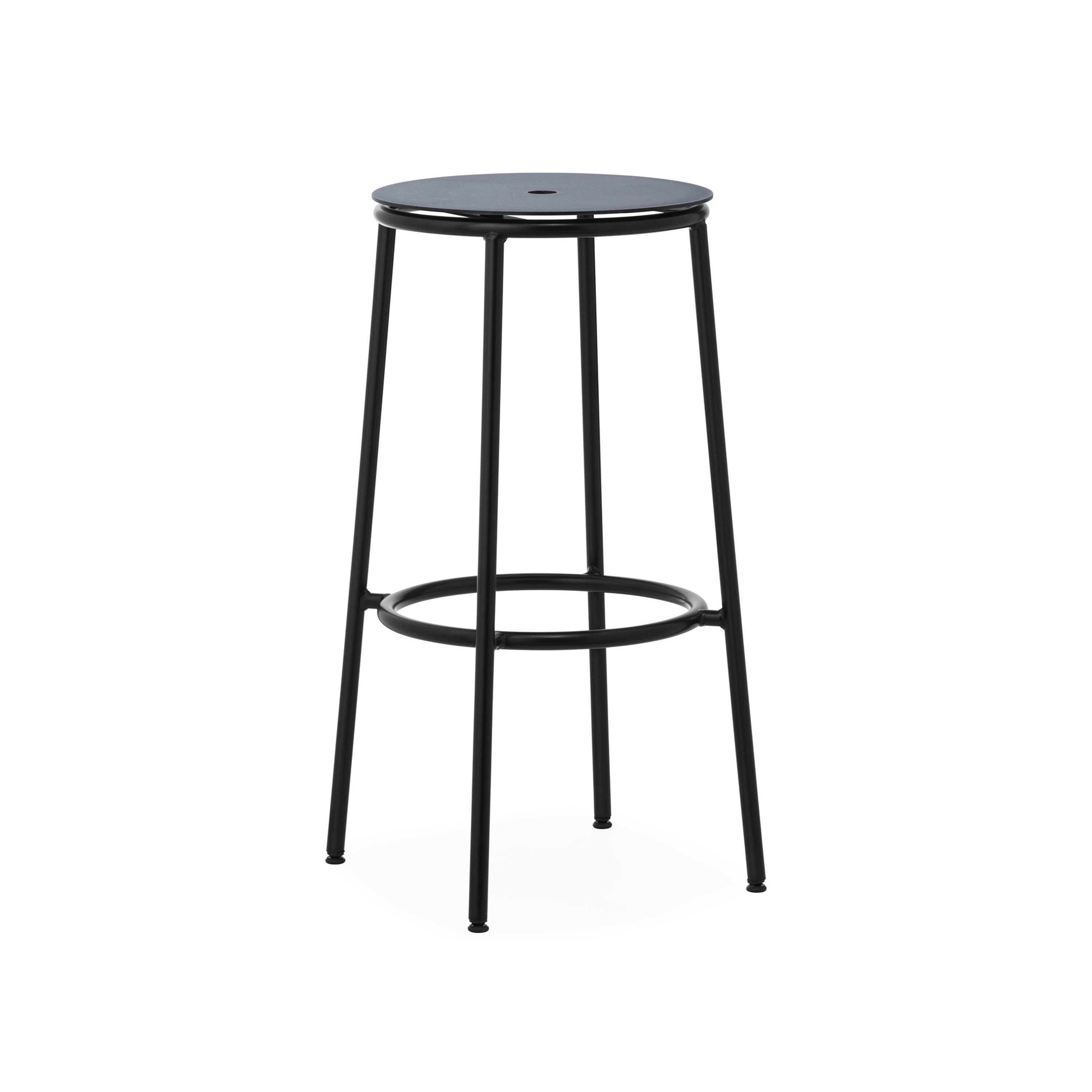 Circa Barstool 75 cm Black Aluminum