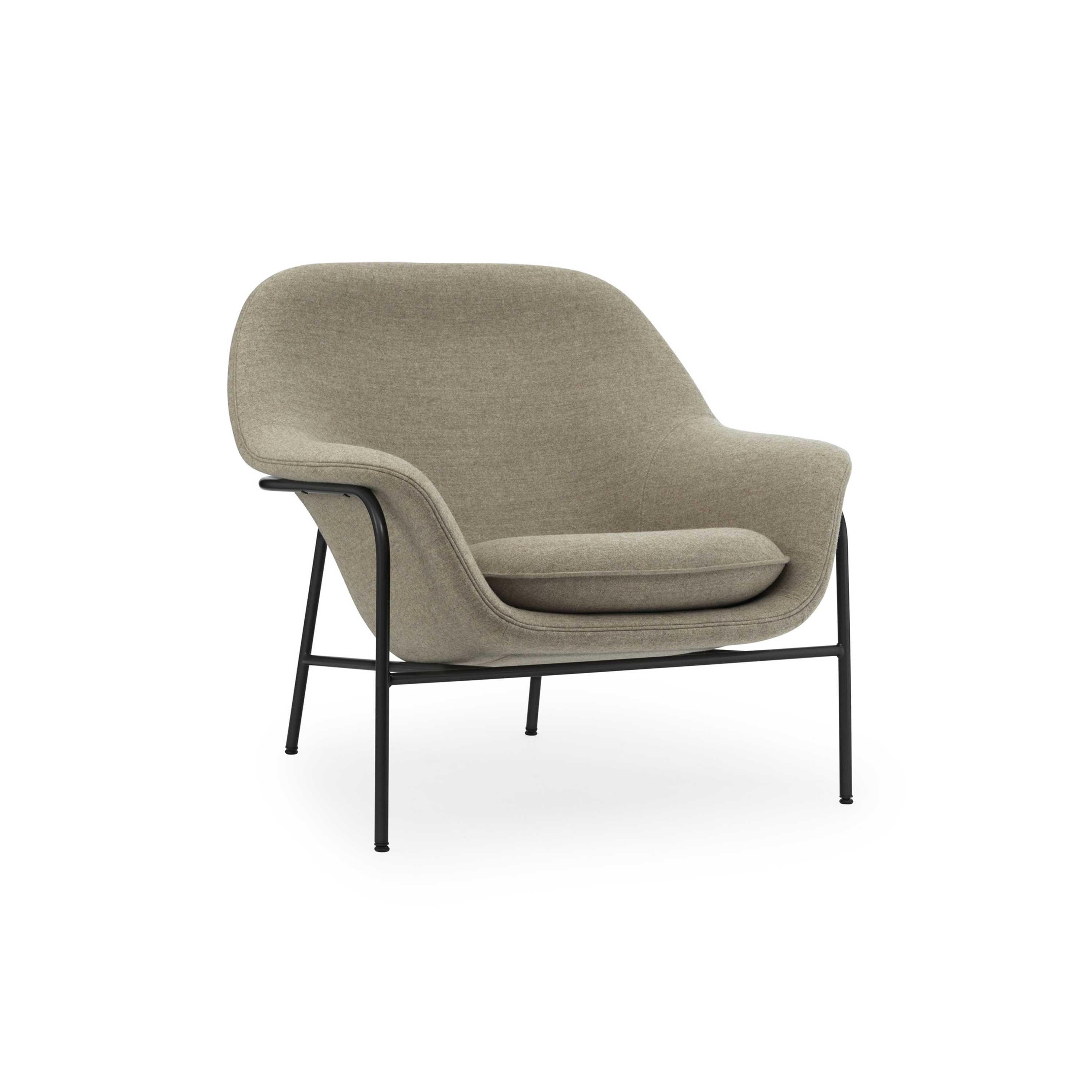 Drape Lounge Chair Low Steel Remix