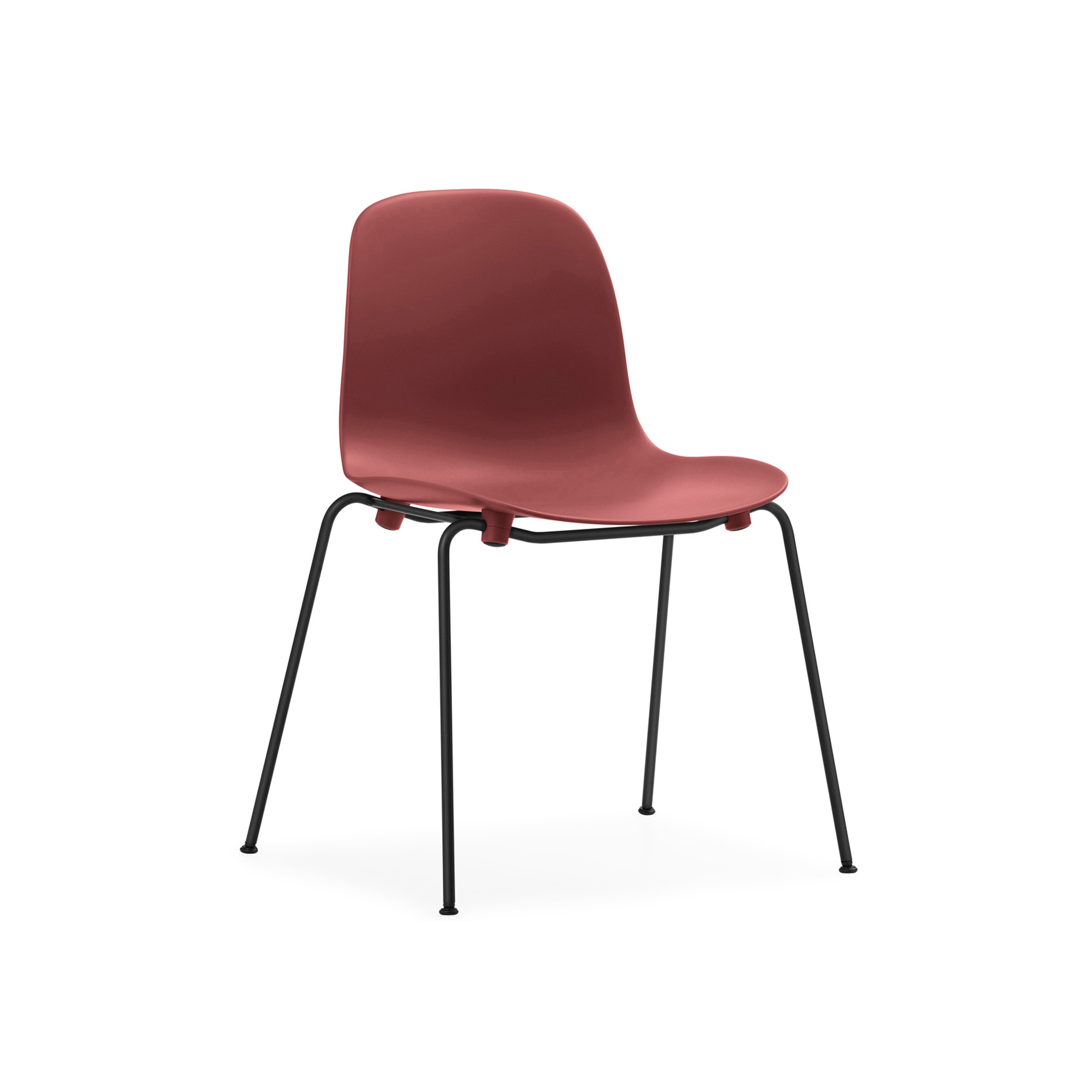 Mostra il prodotto Form Chair Stacking Black Steel Red del produttore Normann Copenhagen
