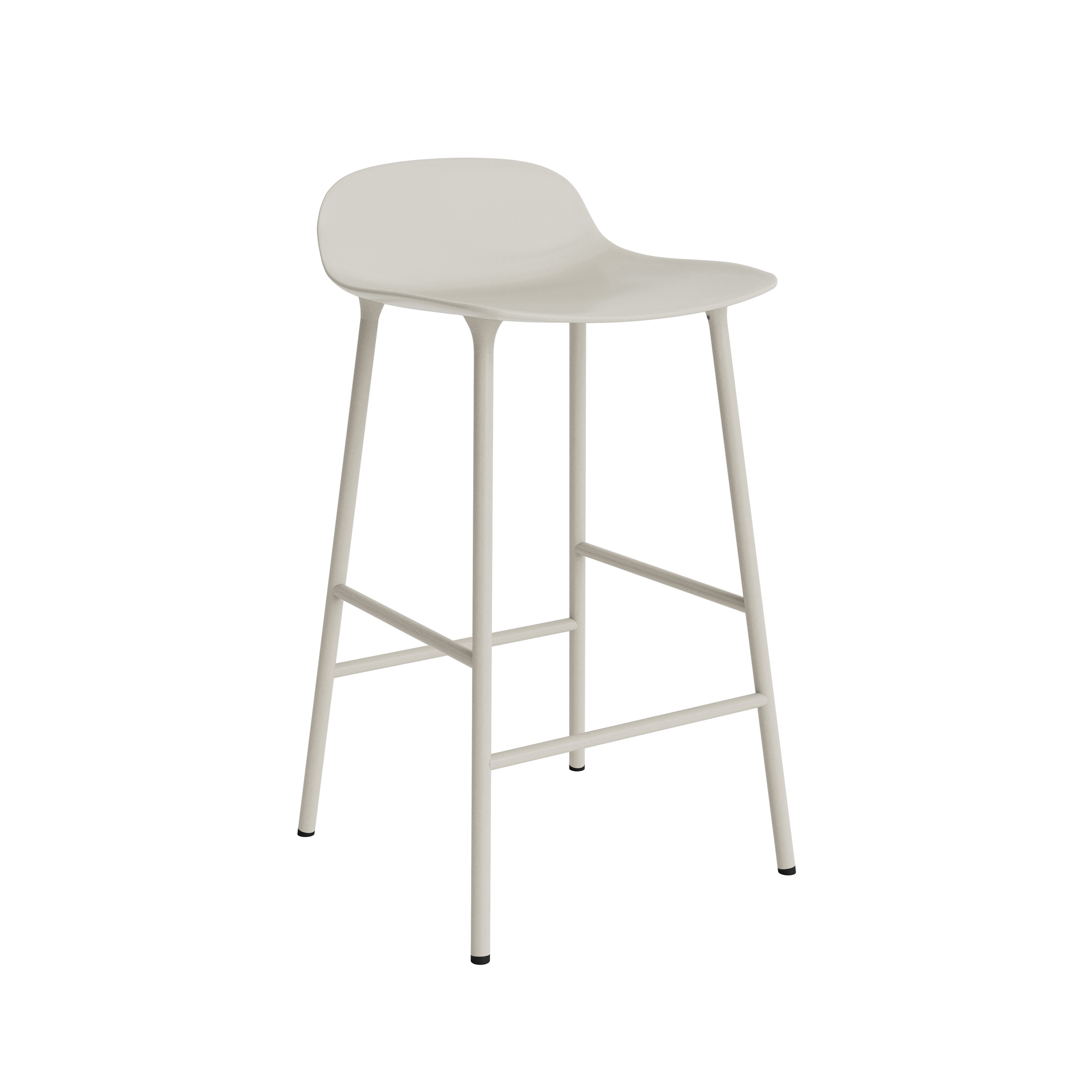 Form Barstool 65 cm Steel Light Grey