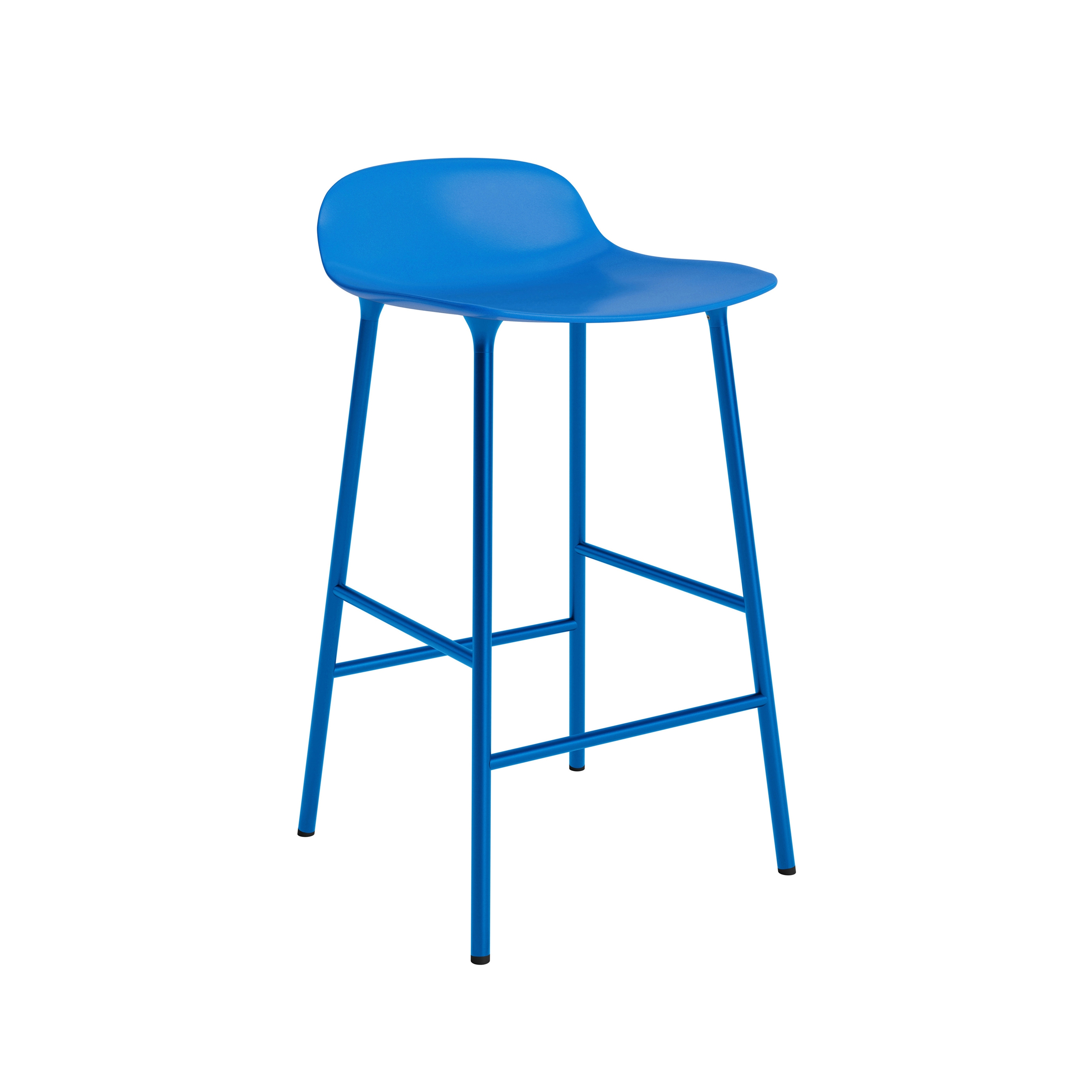 Form Barstool 65 cm Steel Bright Blue
