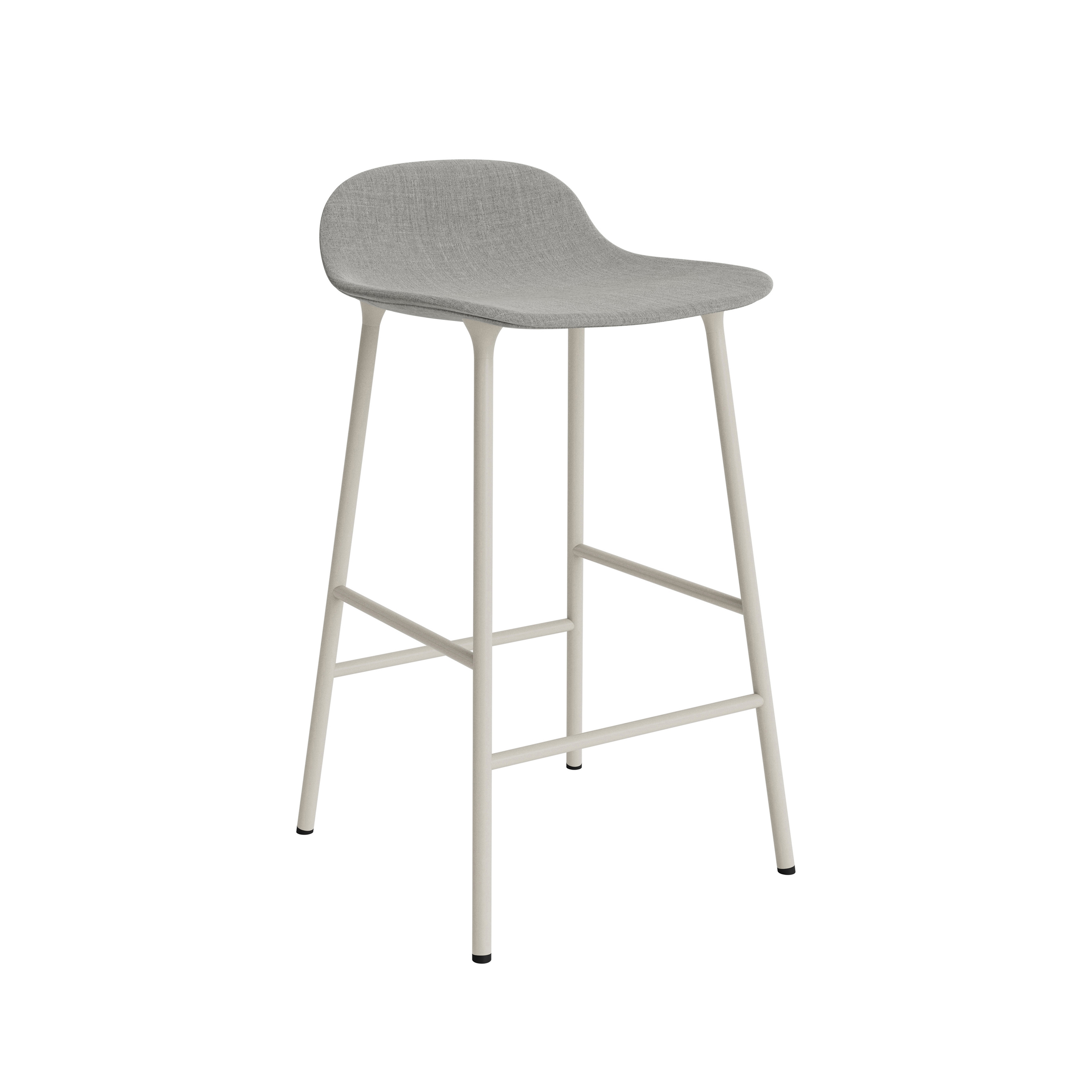 Form Barstool 65 cm Full Upholstery Remix 133 Light Grey