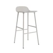 Form Barstool 75 Steel Warm Grey