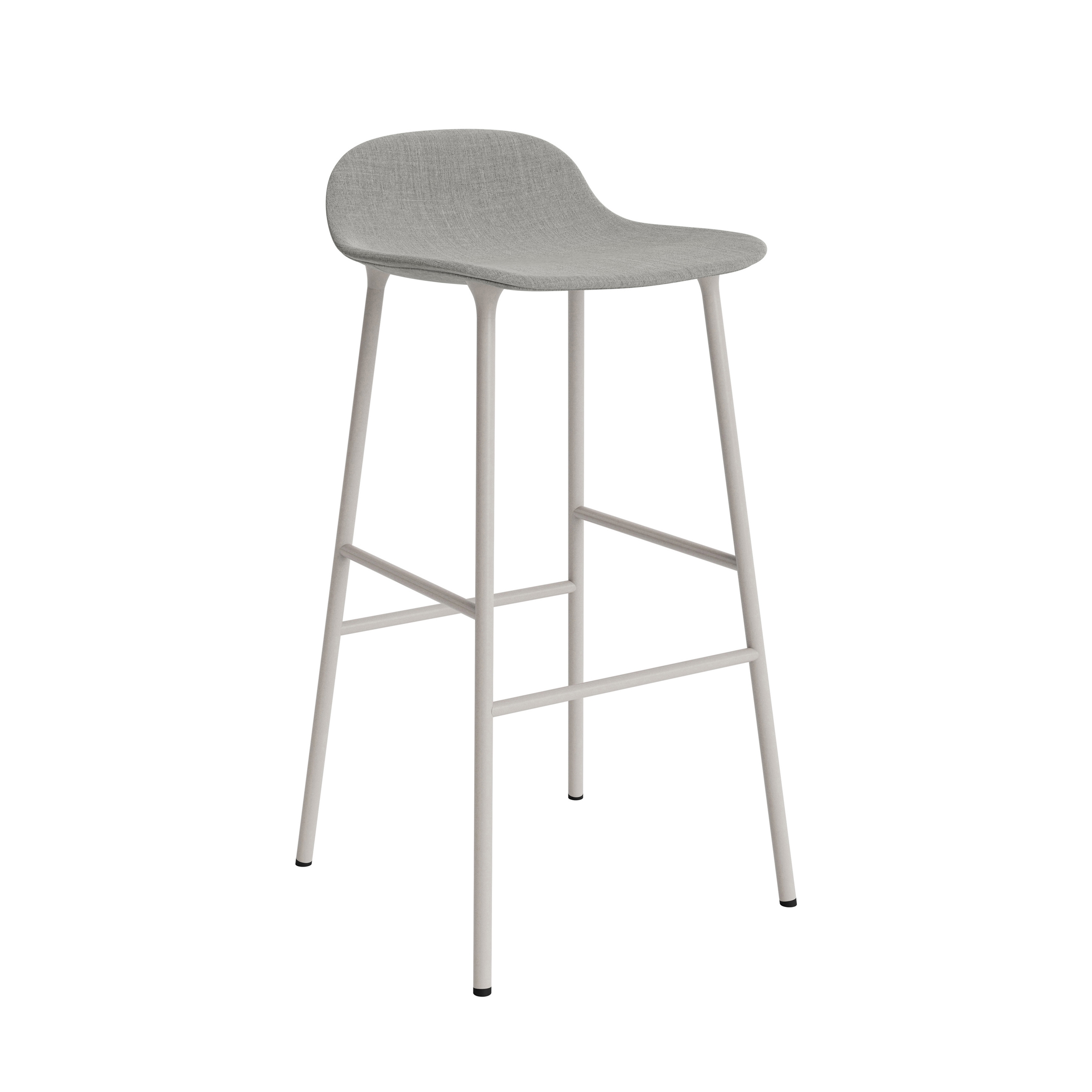 Form Barstool 75 Full Upholstery Remix 133 Warm Grey