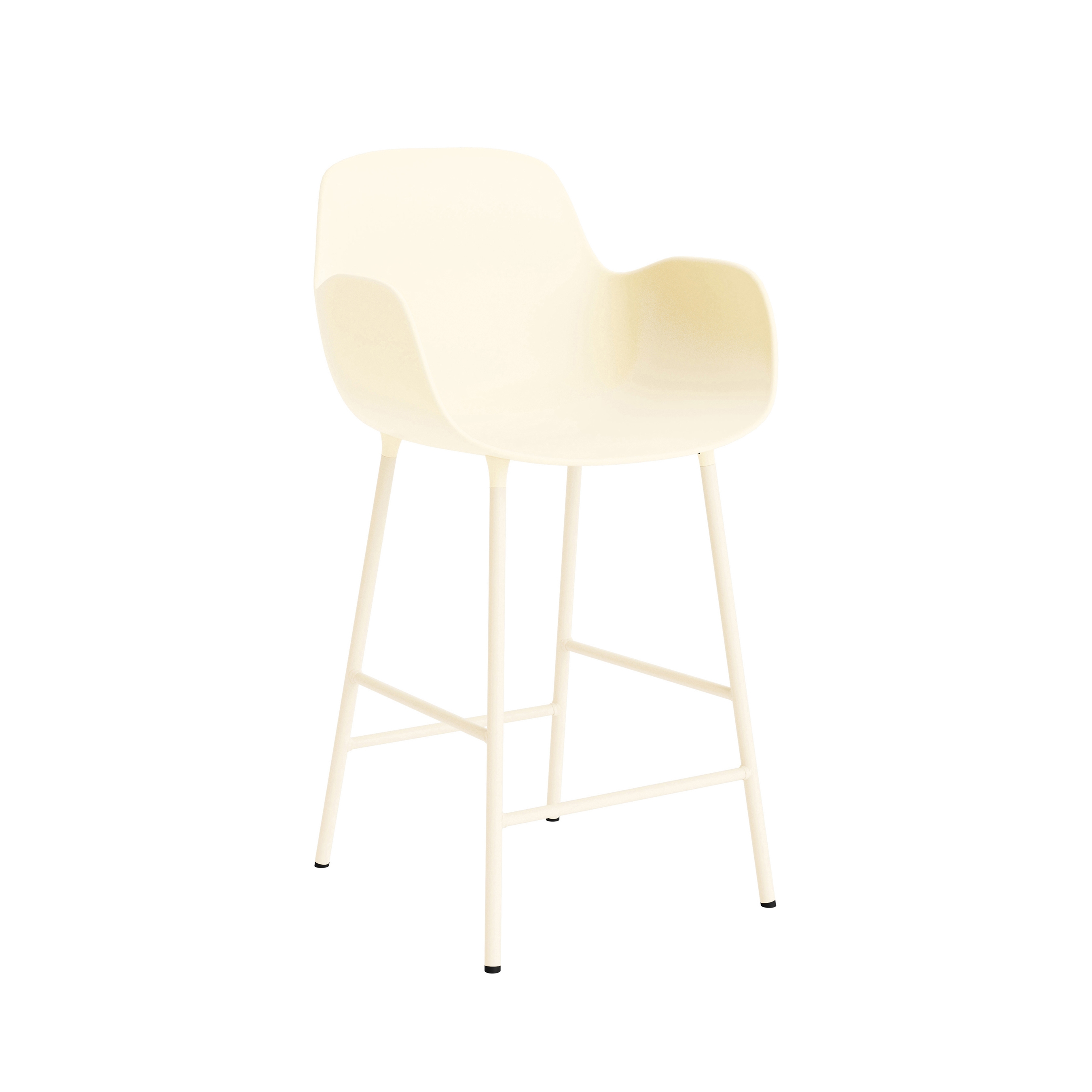 Form Bar Armchair 65 cm Steel Cream