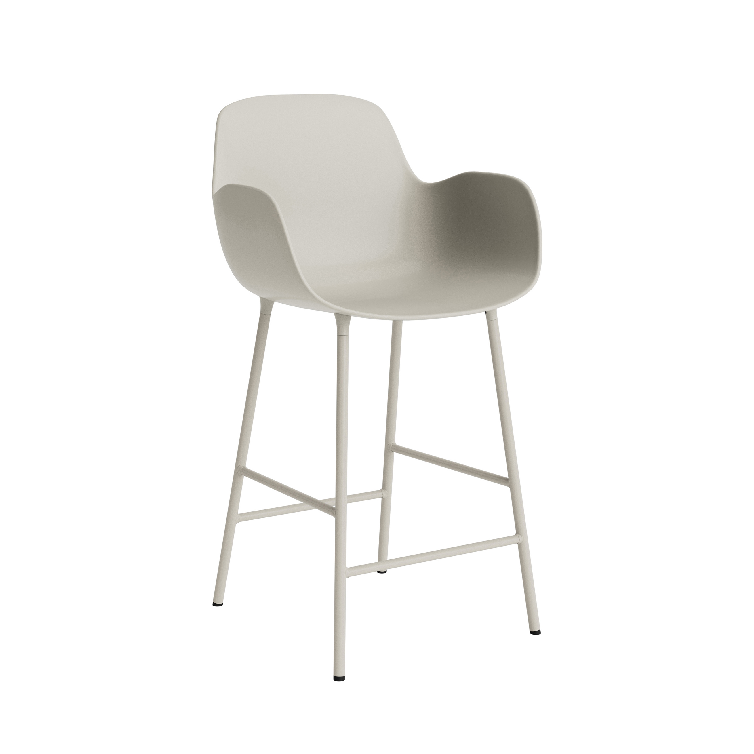 Form Bar Armchair 75 cm Steel Light Grey