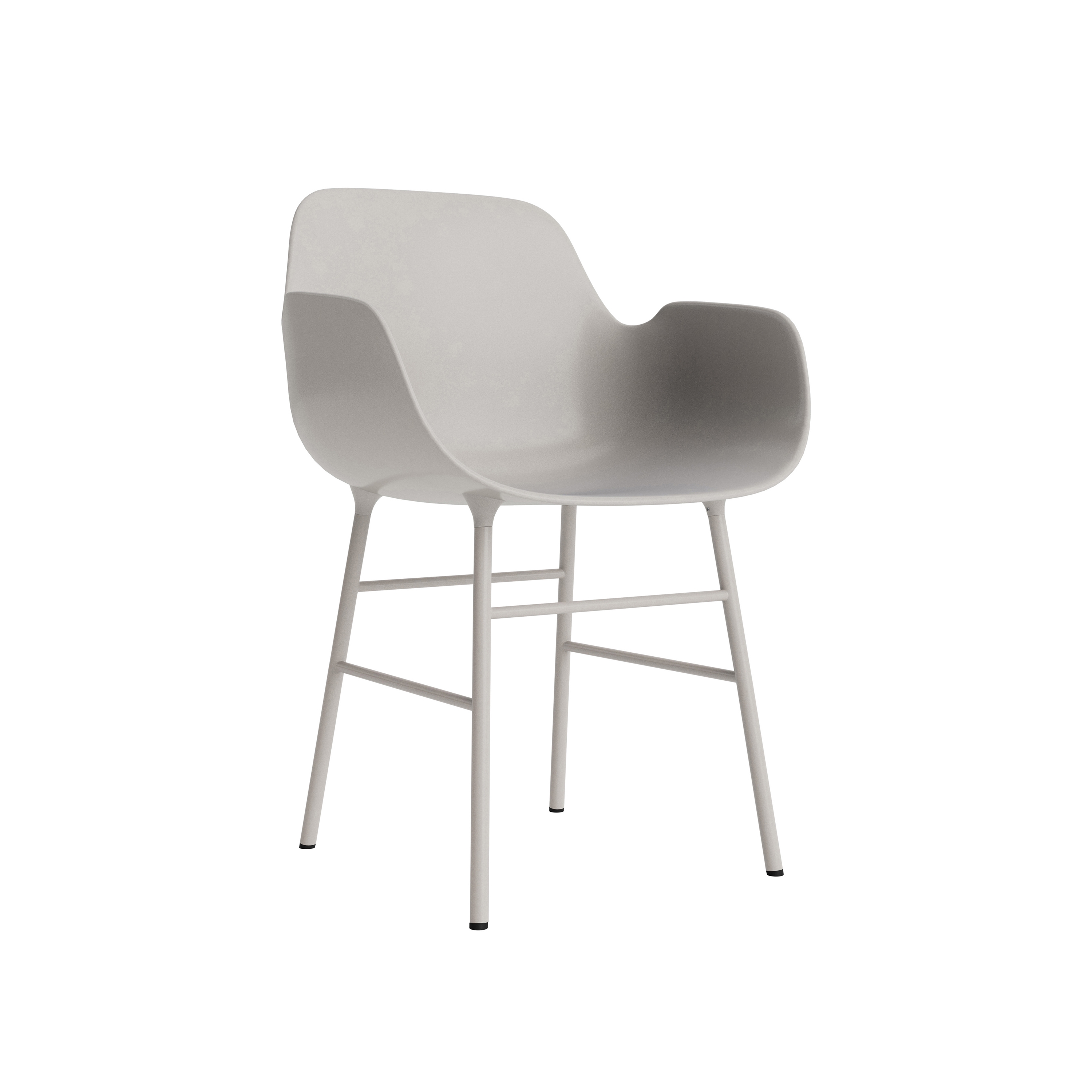 Form Armchair Steel Warm Grey