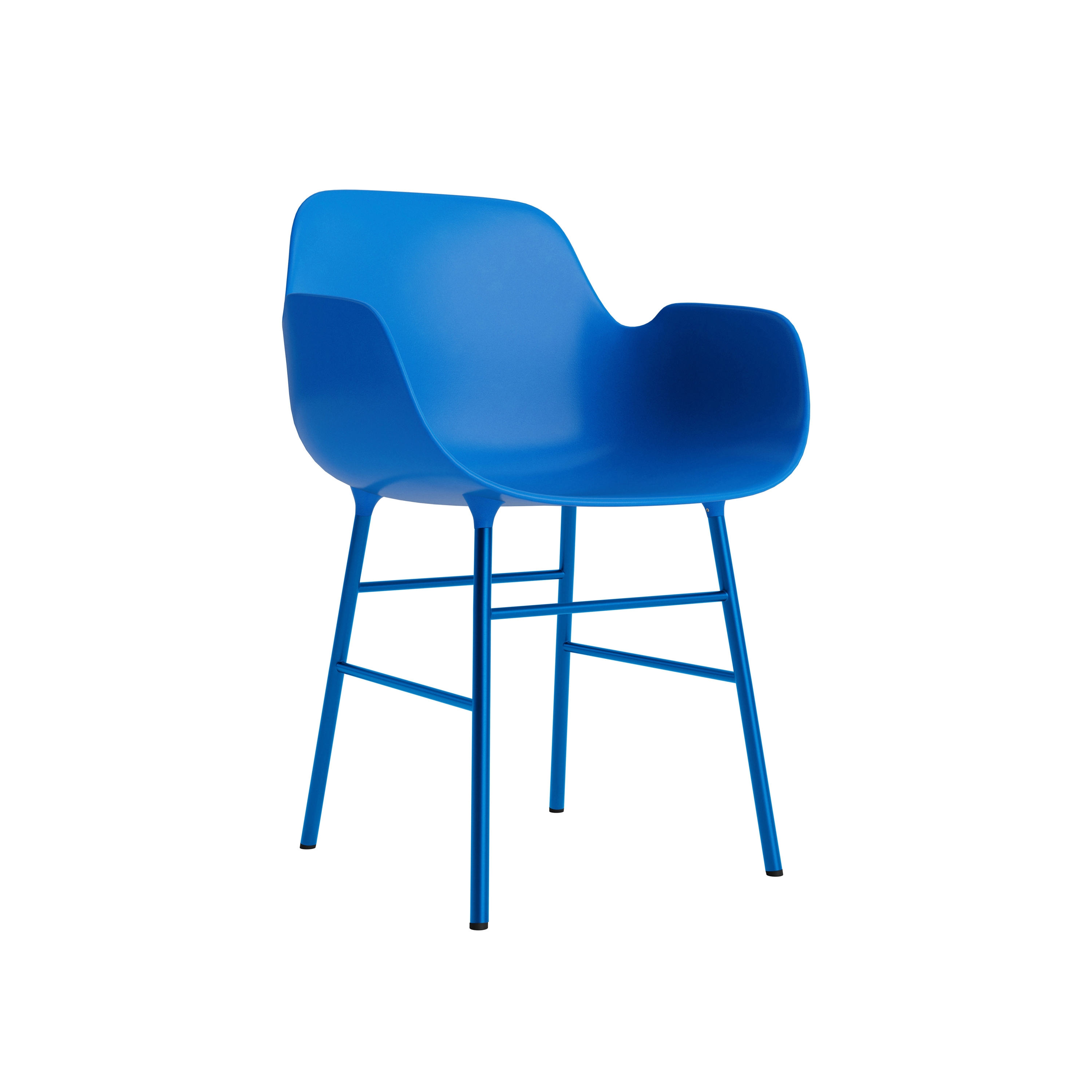 Form Armchair Steel Bright Blue