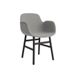 Form Armchair Full Upholstery Wood Black Oak Remix 133