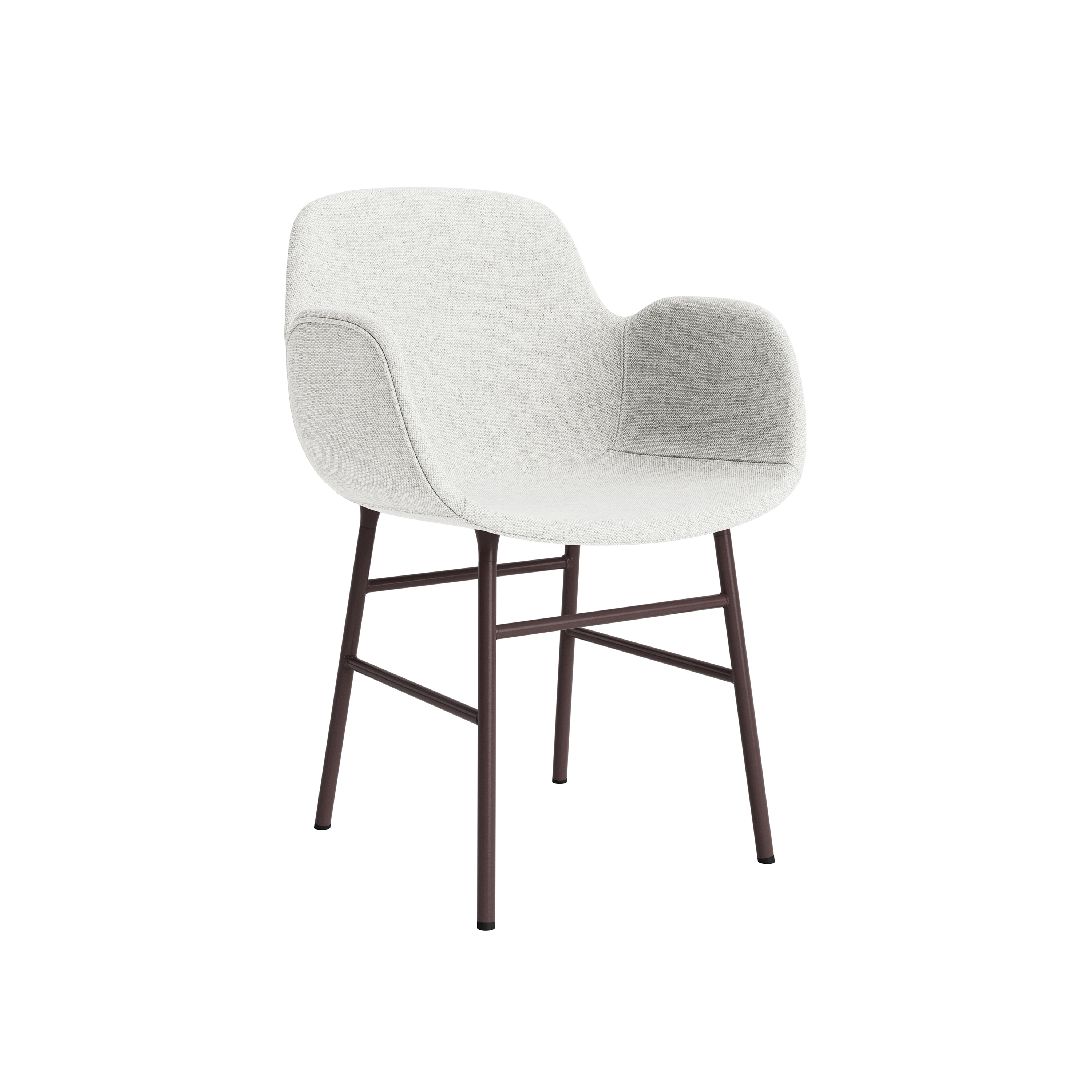 Form Armchair Full Upholstery Steel Brown Hallingdal 110