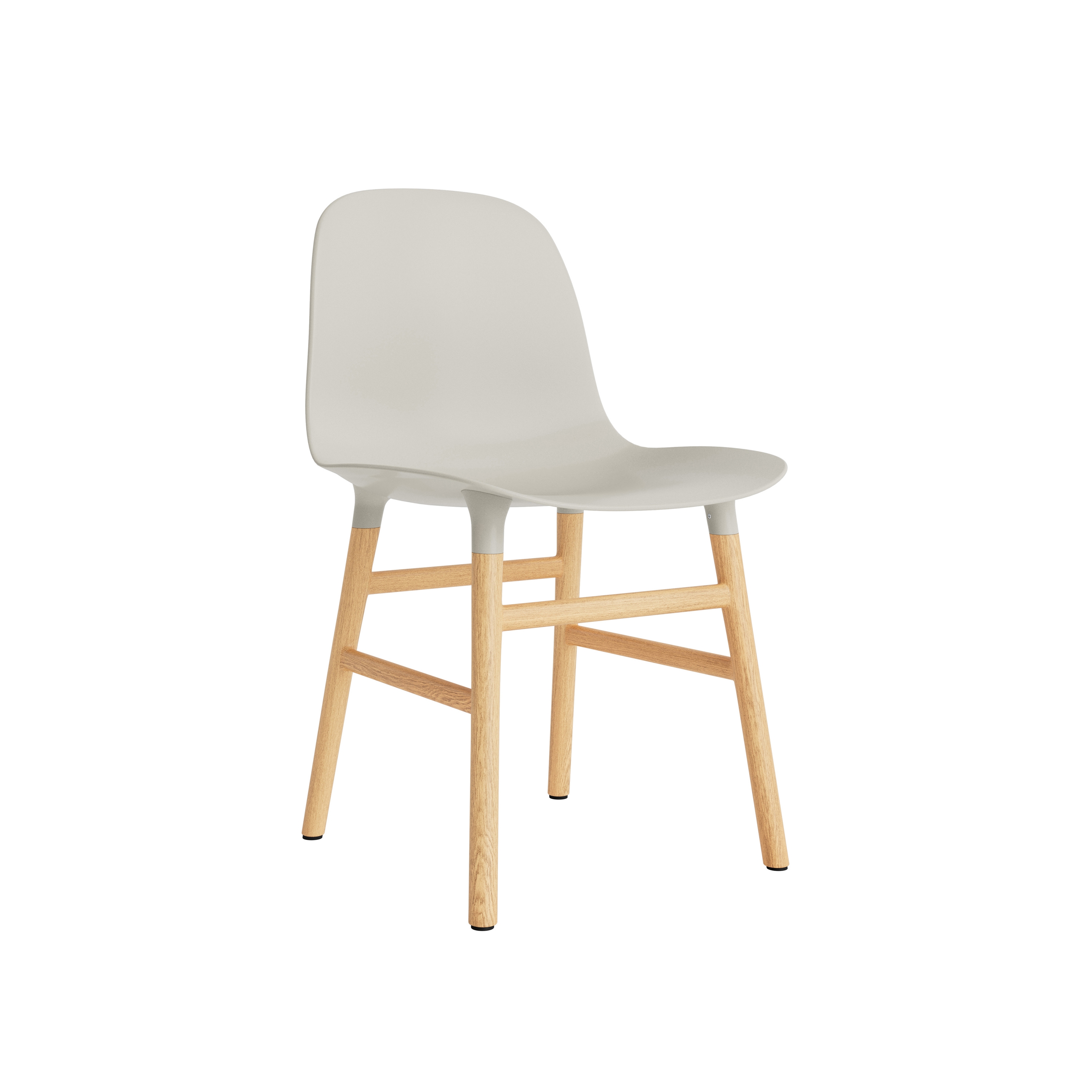 Form Chair Wood Oak Light Grey