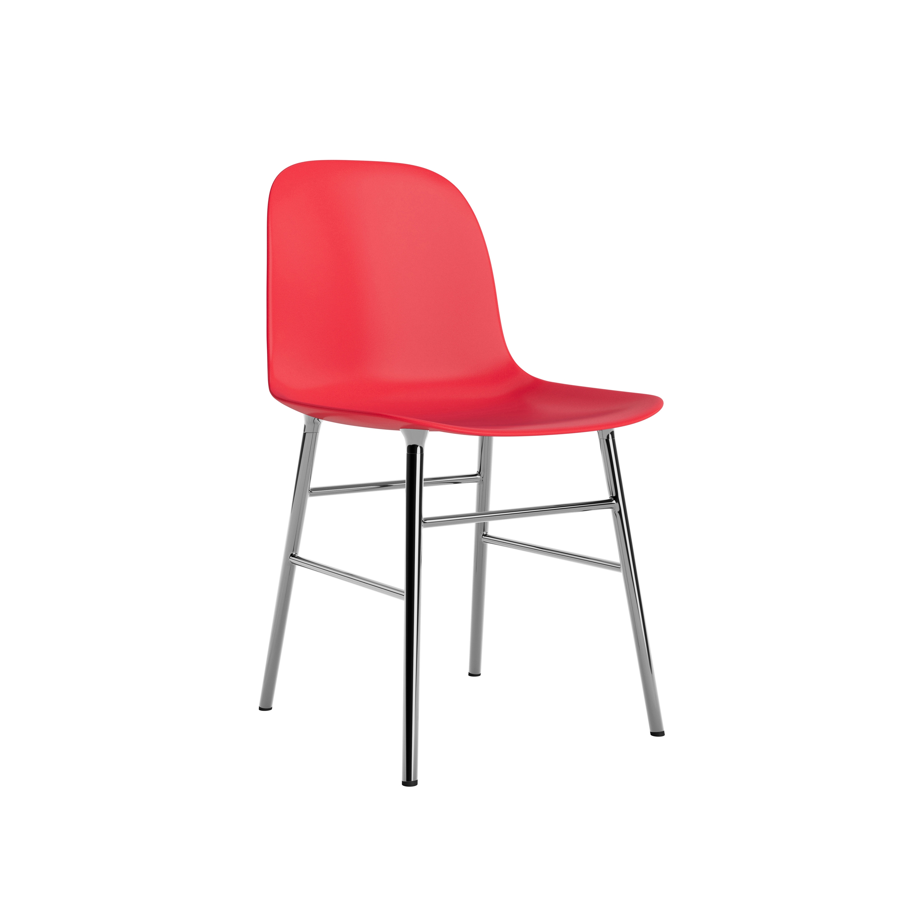 Display product Form Chair Chrome Bright Red from manufacturer Normann Copenhagen
