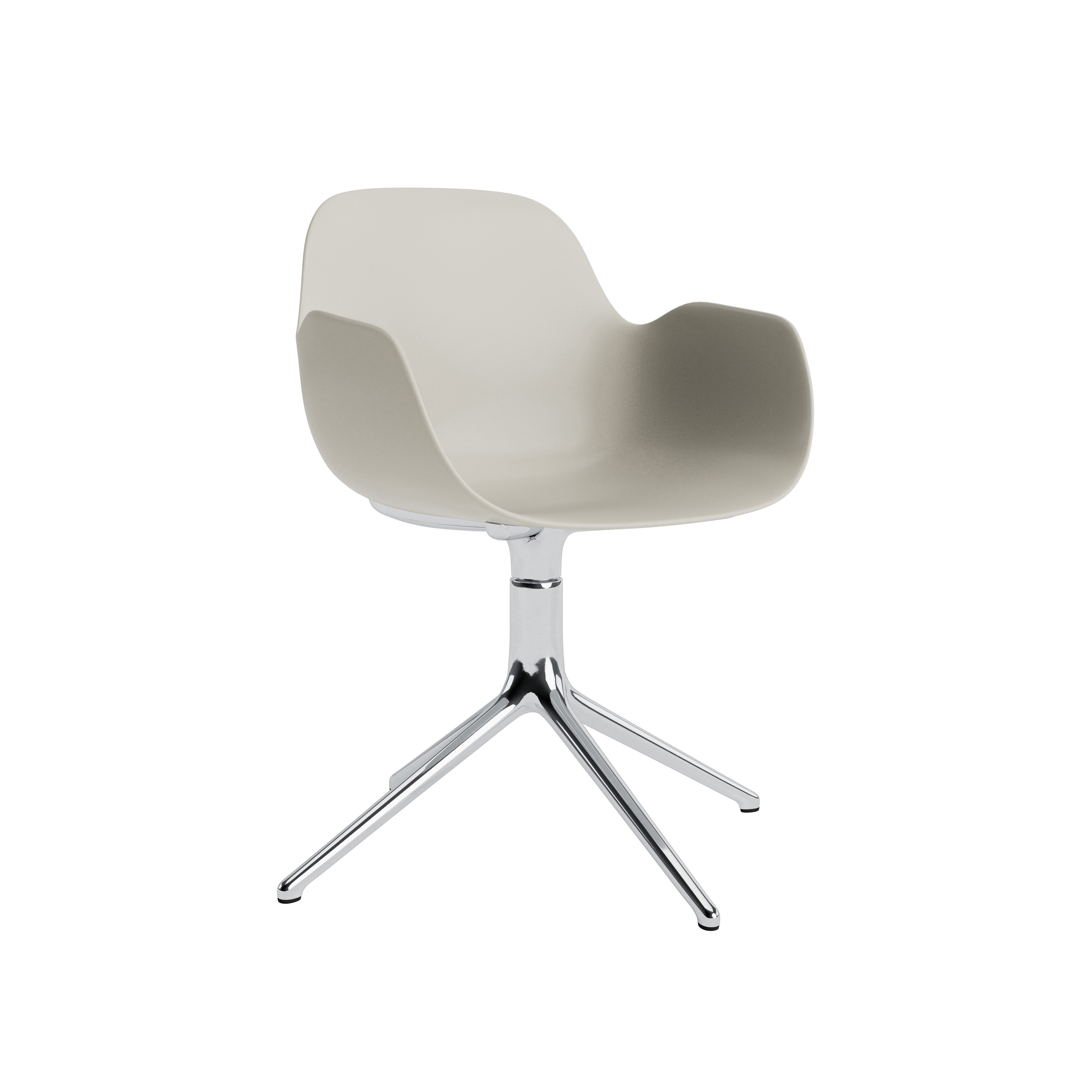 Form Armchair Swivel 4L Alu Light Grey