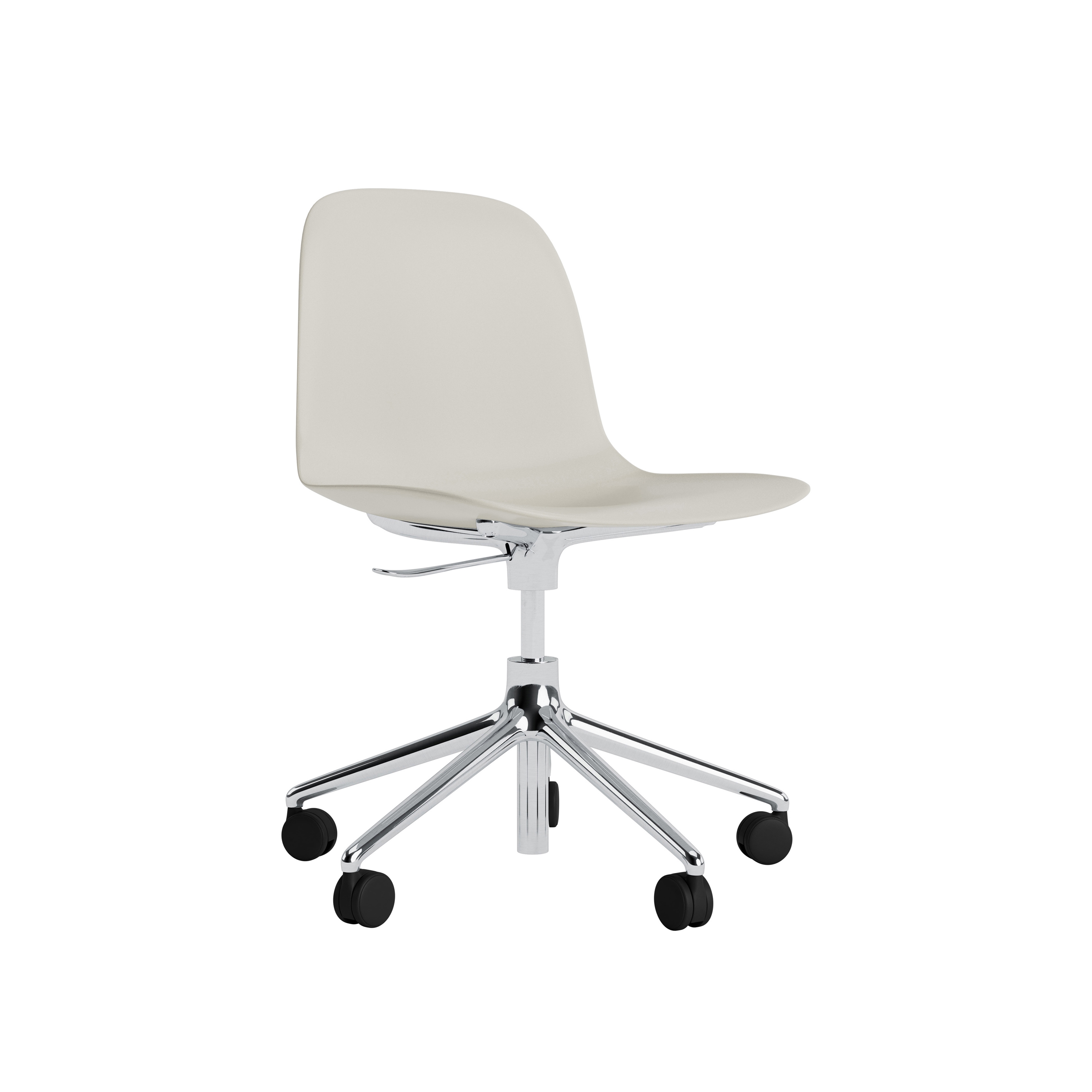 Form Chair Swivel 5W Gas Lift Alu Light Grey
