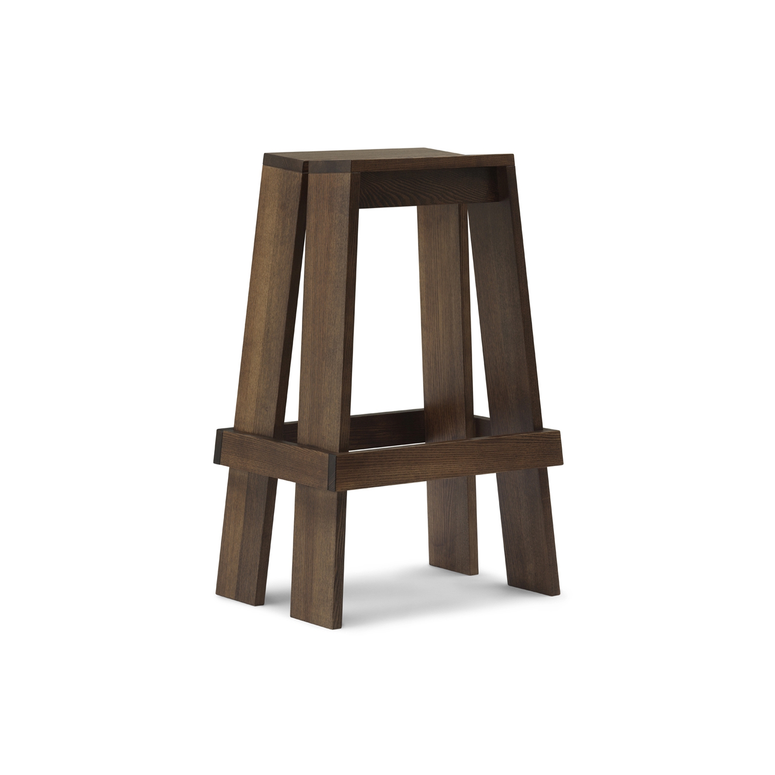 Display product Let Barstool 75cm Brown Stained Ash from manufacturer Normann Copenhagen