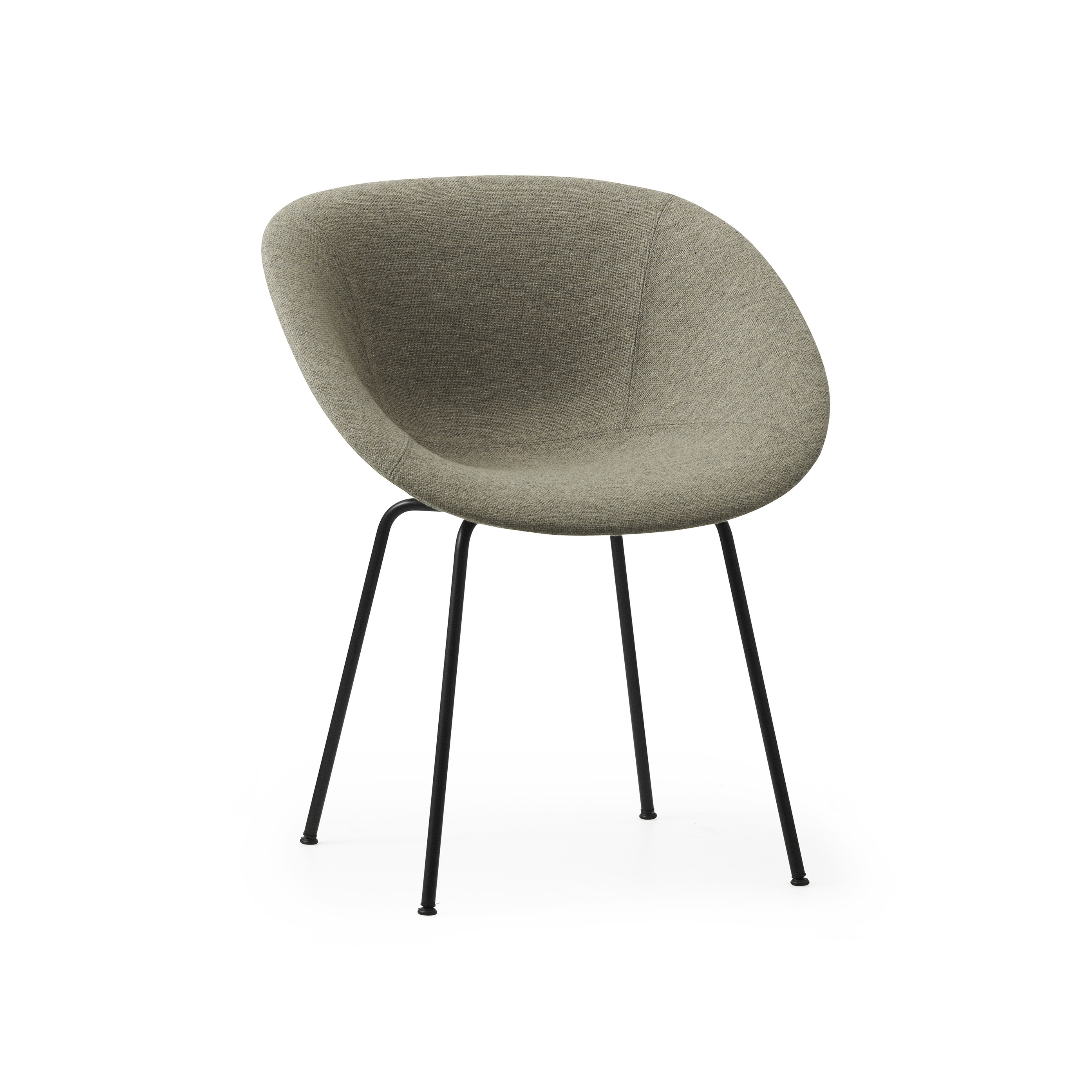 Display product Mat Armchair Full Upholstery Black Steel from manufacturer Normann Copenhagen