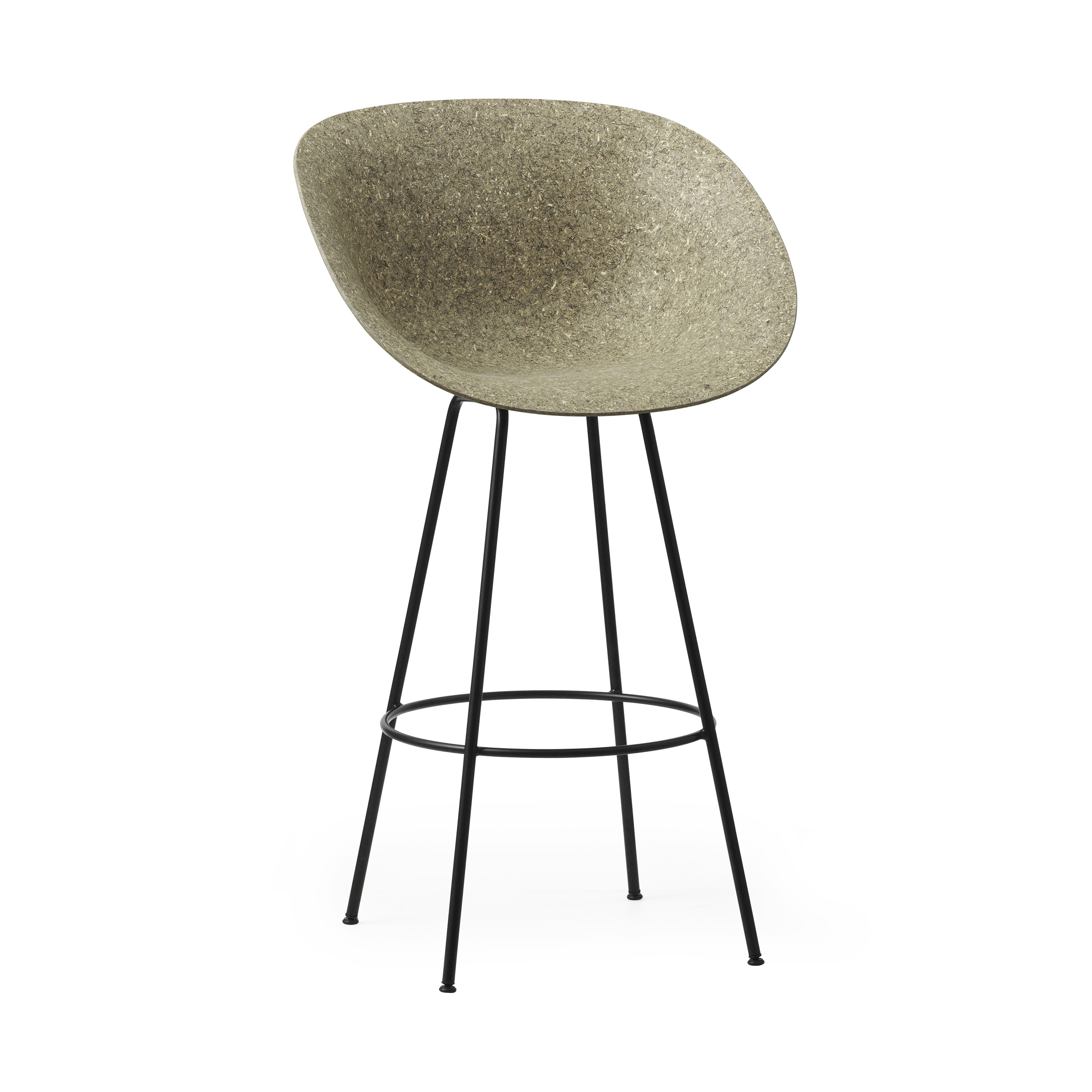 Display product Mat Bar Armchair 75 Black Steel - Seaweed from manufacturer Normann Copenhagen