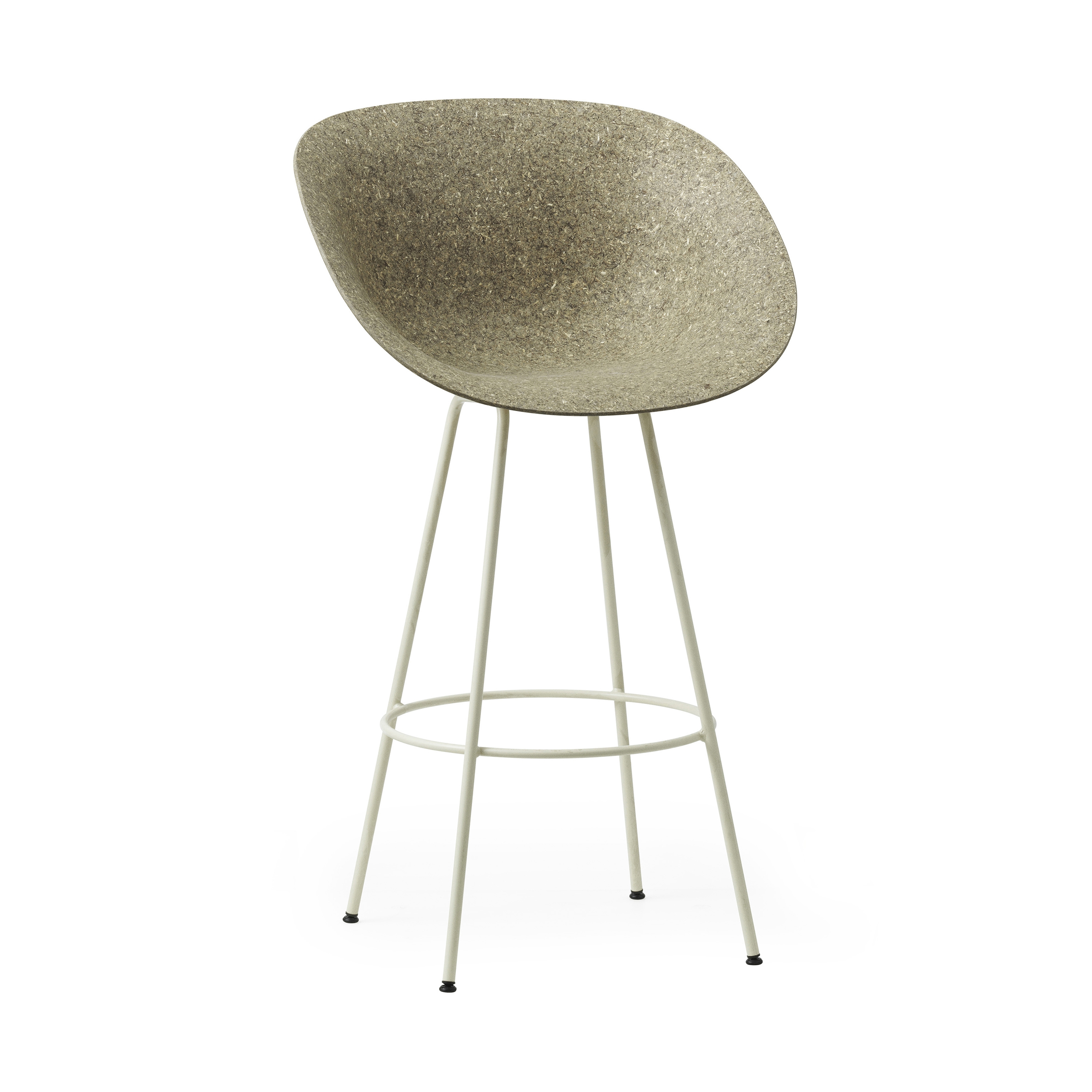 Mat Bar Armchair 75 Creme Steel - Seaweed