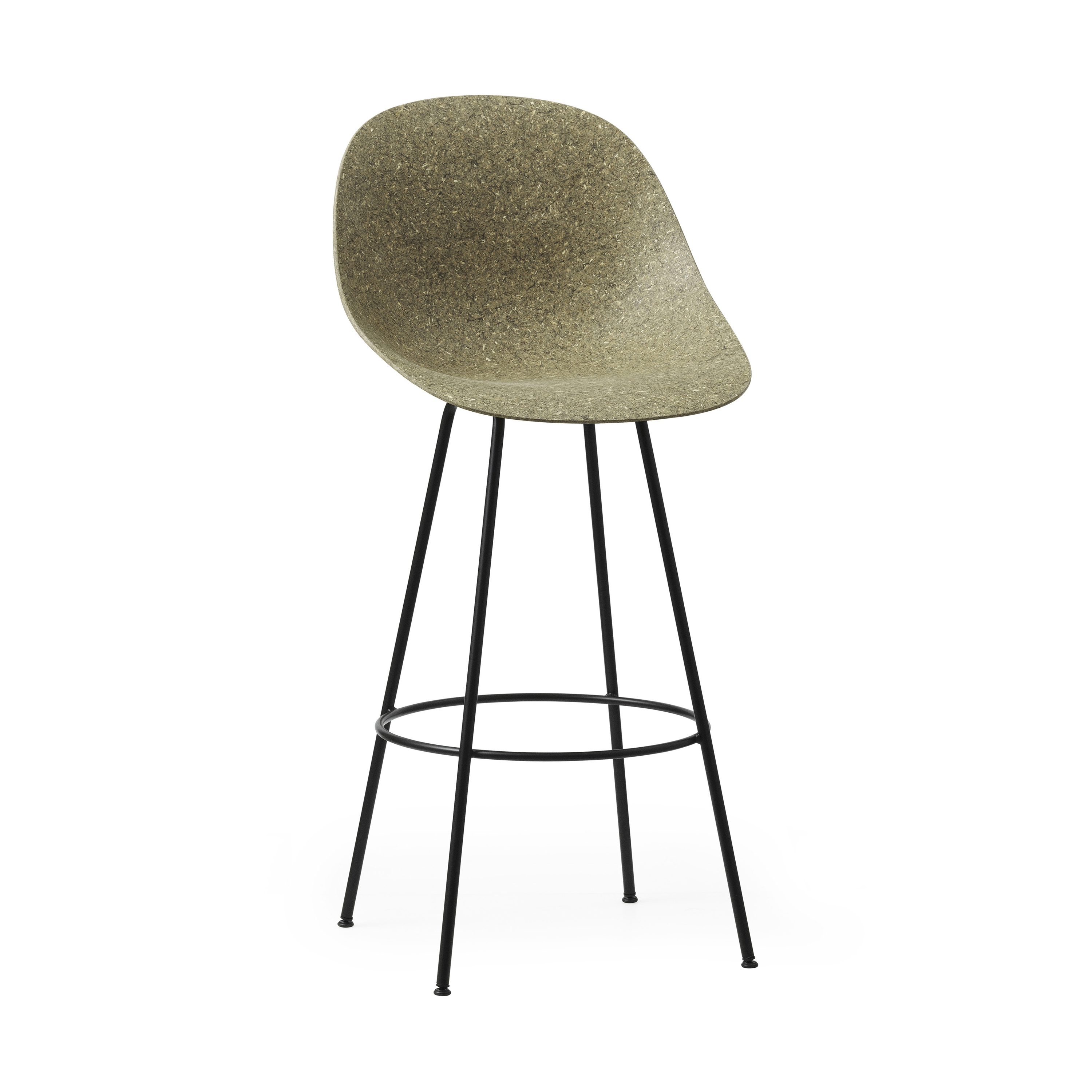 Mostra il prodotto Mat Barchair 75 cm Black Steel - Seaweed del produttore Normann Copenhagen