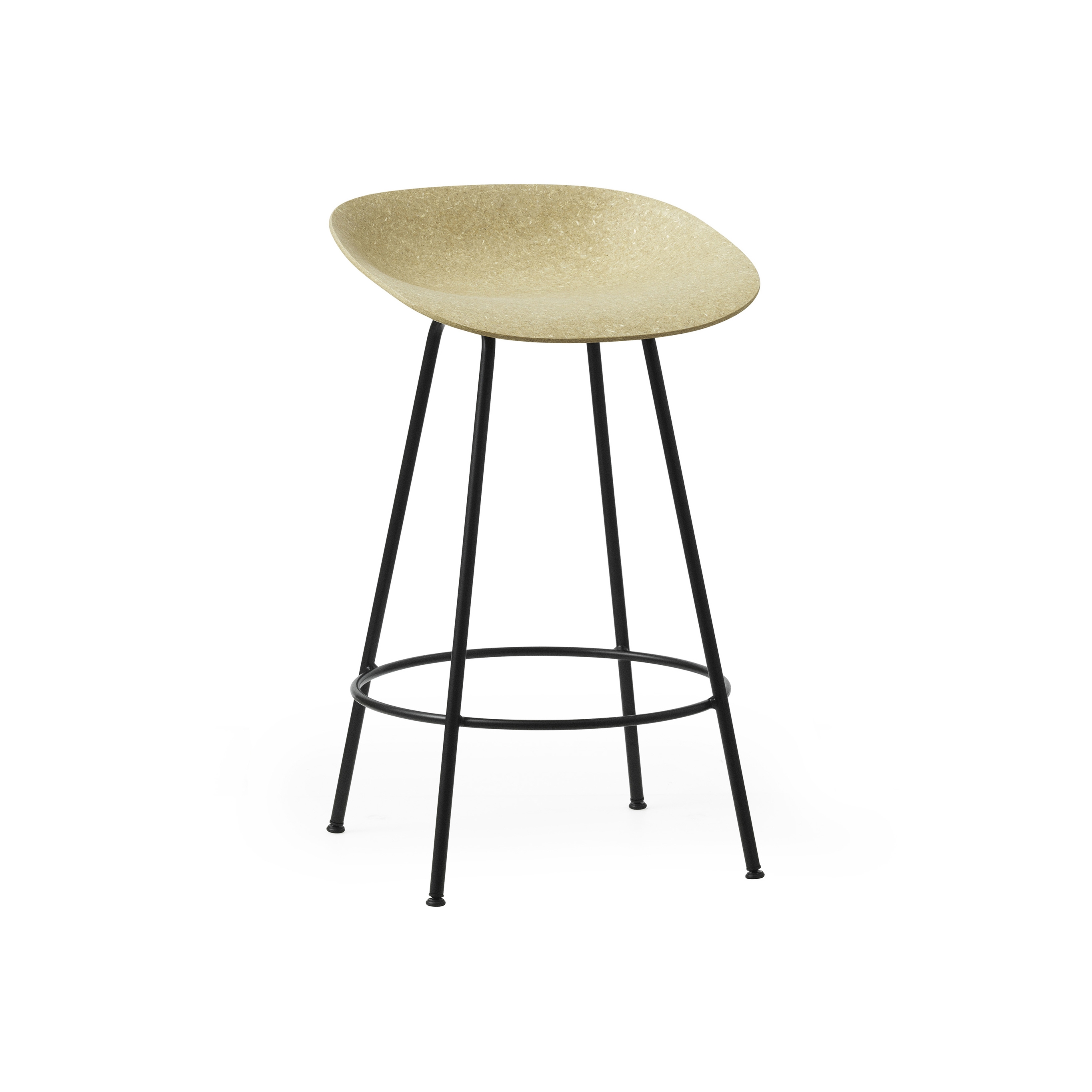 Display product Mat Barstool 65 cm Black Steel - Hemp from manufacturer Normann Copenhagen
