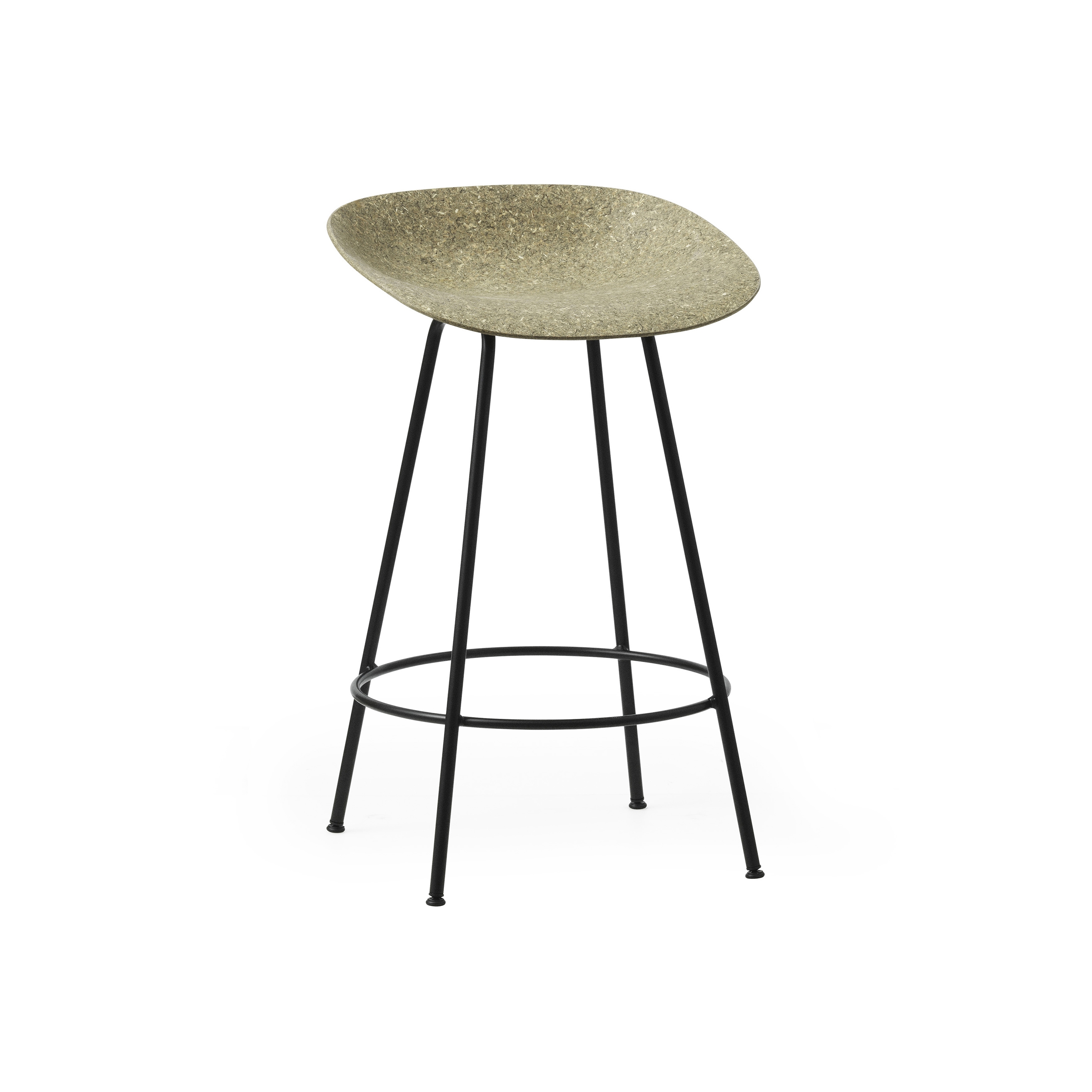 Display product Mat Barstool 65 cm Black Steel - Seaweed from manufacturer Normann Copenhagen