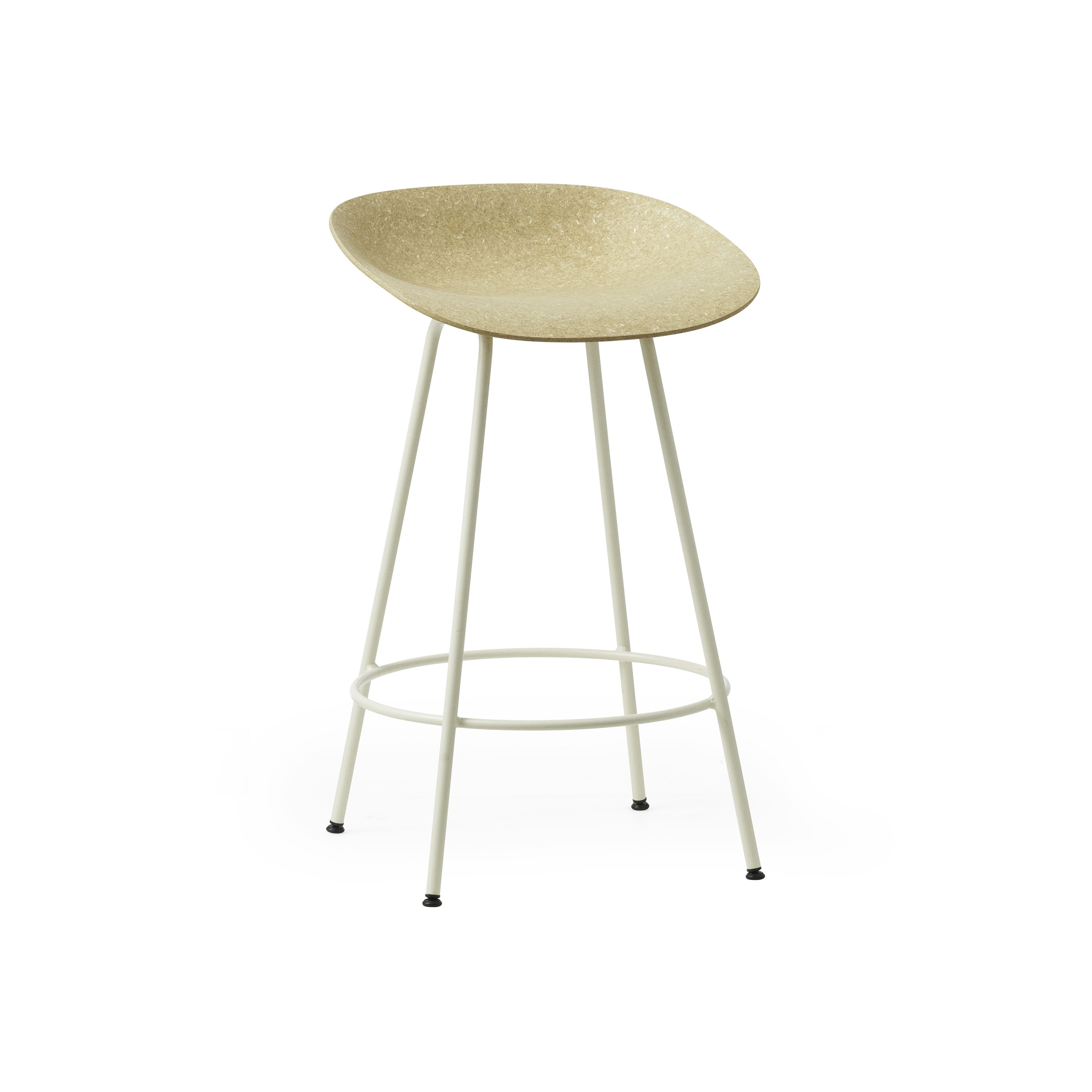Mat Barstool 65 cm Cream Steel - Hemp