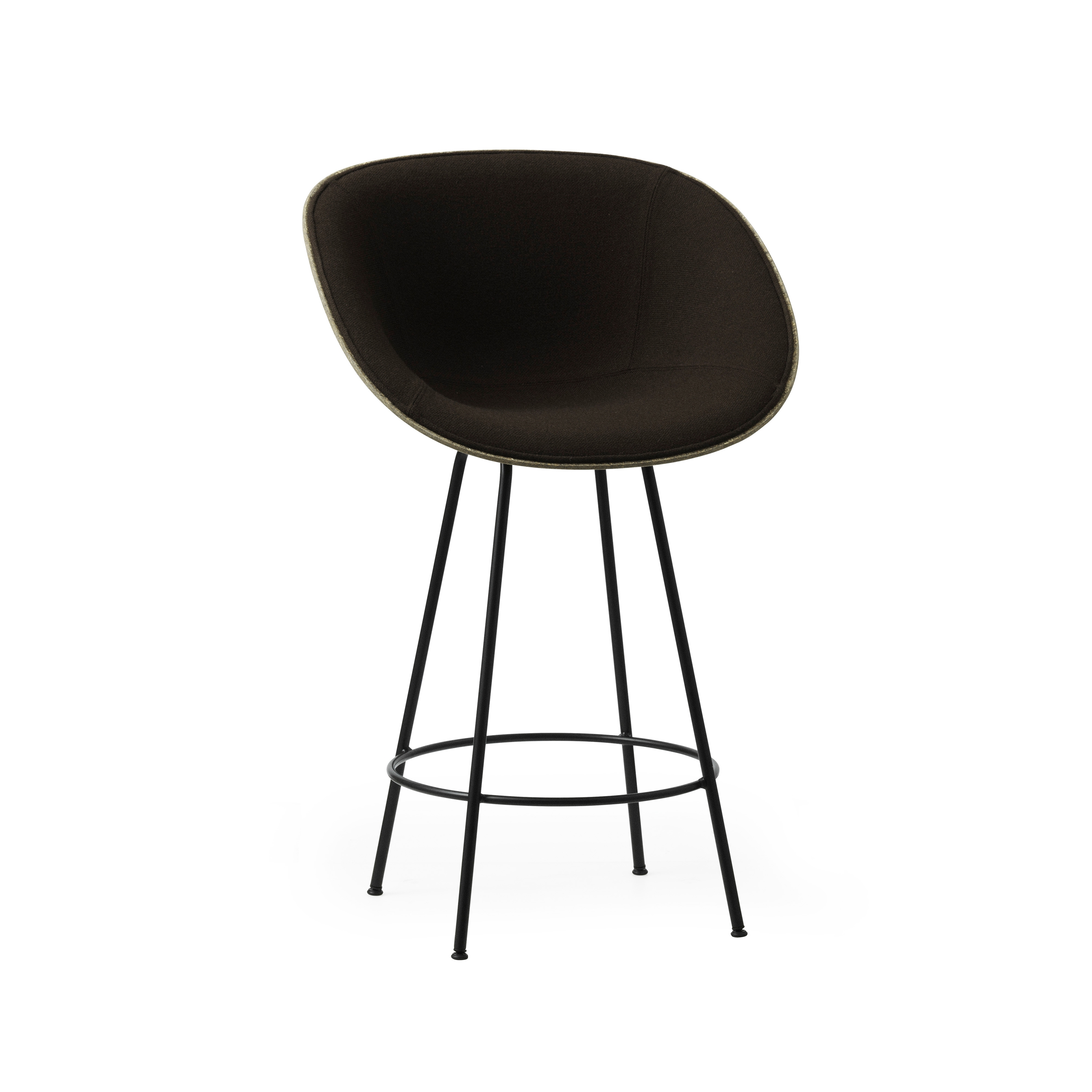 Mostra il prodotto Mat Bar Armchair 65 cm Front Upholstery Black Steel - Seaweed del produttore Normann Copenhagen