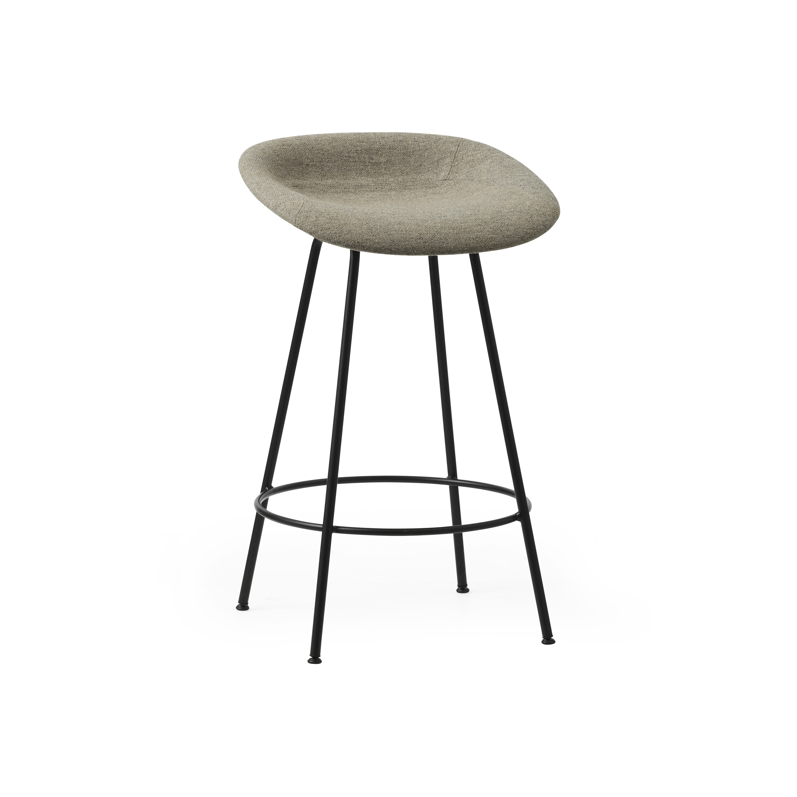 Display product Mat Barstool 65 cm Full Upholstery Black Steel from manufacturer Normann Copenhagen