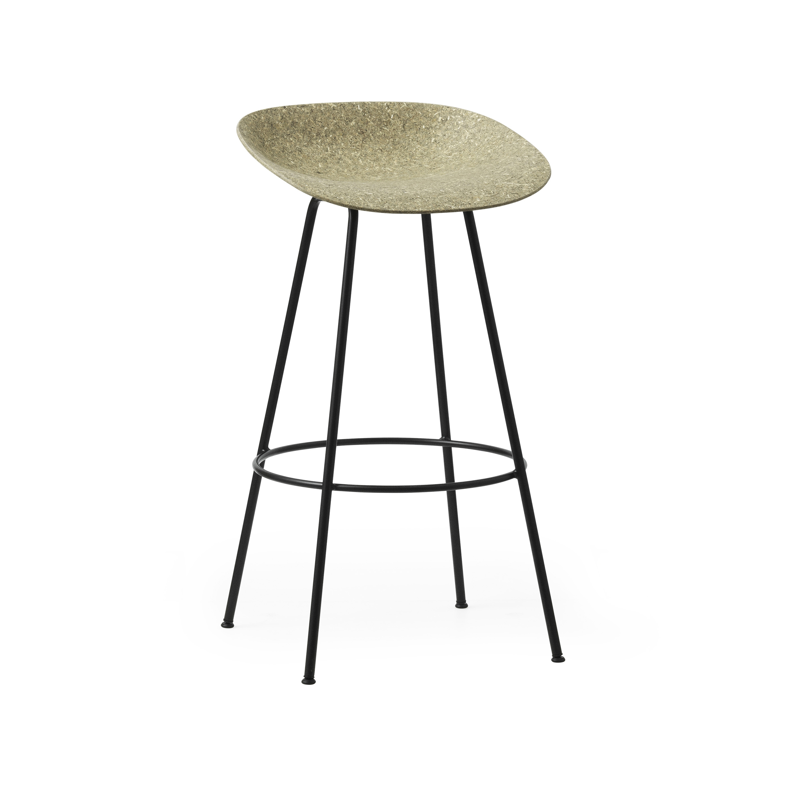 Mostra il prodotto Mat Barstool 75 cm Black Steel - Seaweed del produttore Normann Copenhagen