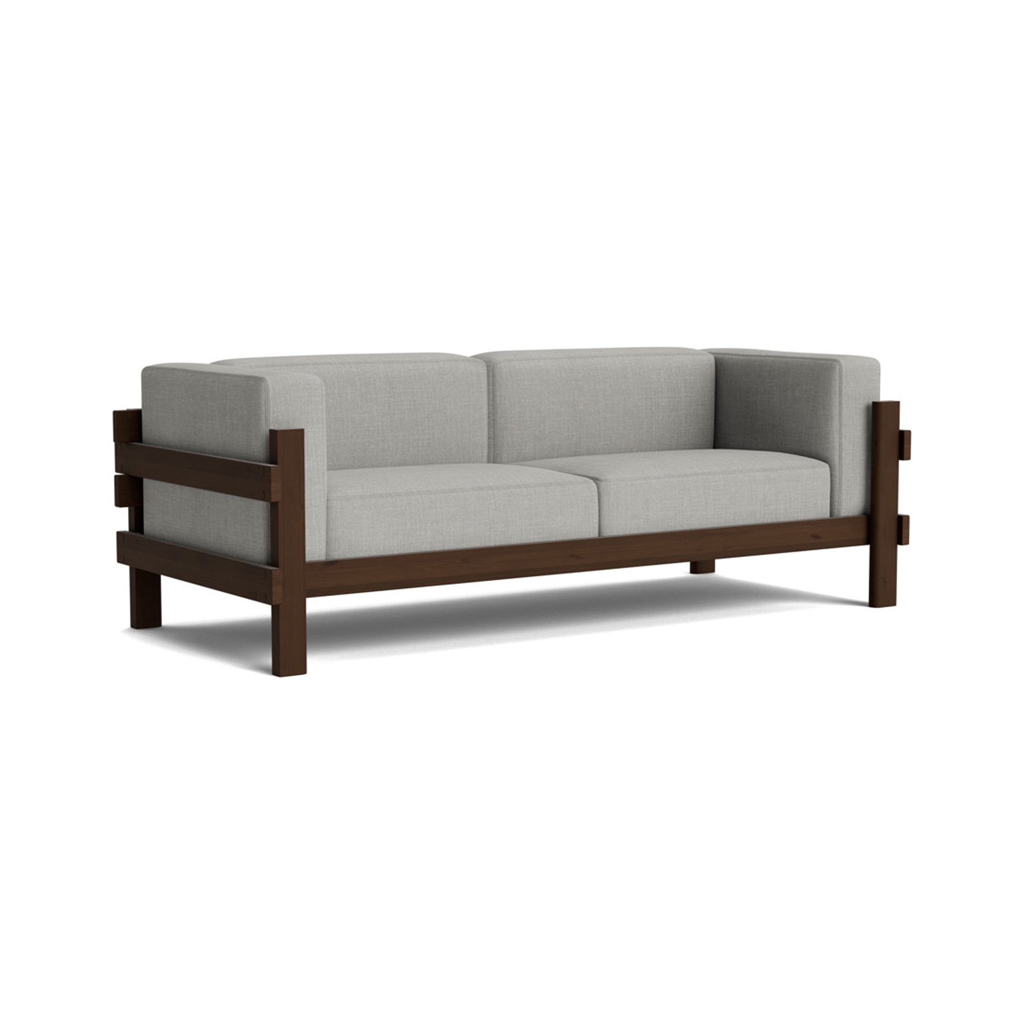 Kube Sofa 3-Seater Dark Brown Remix